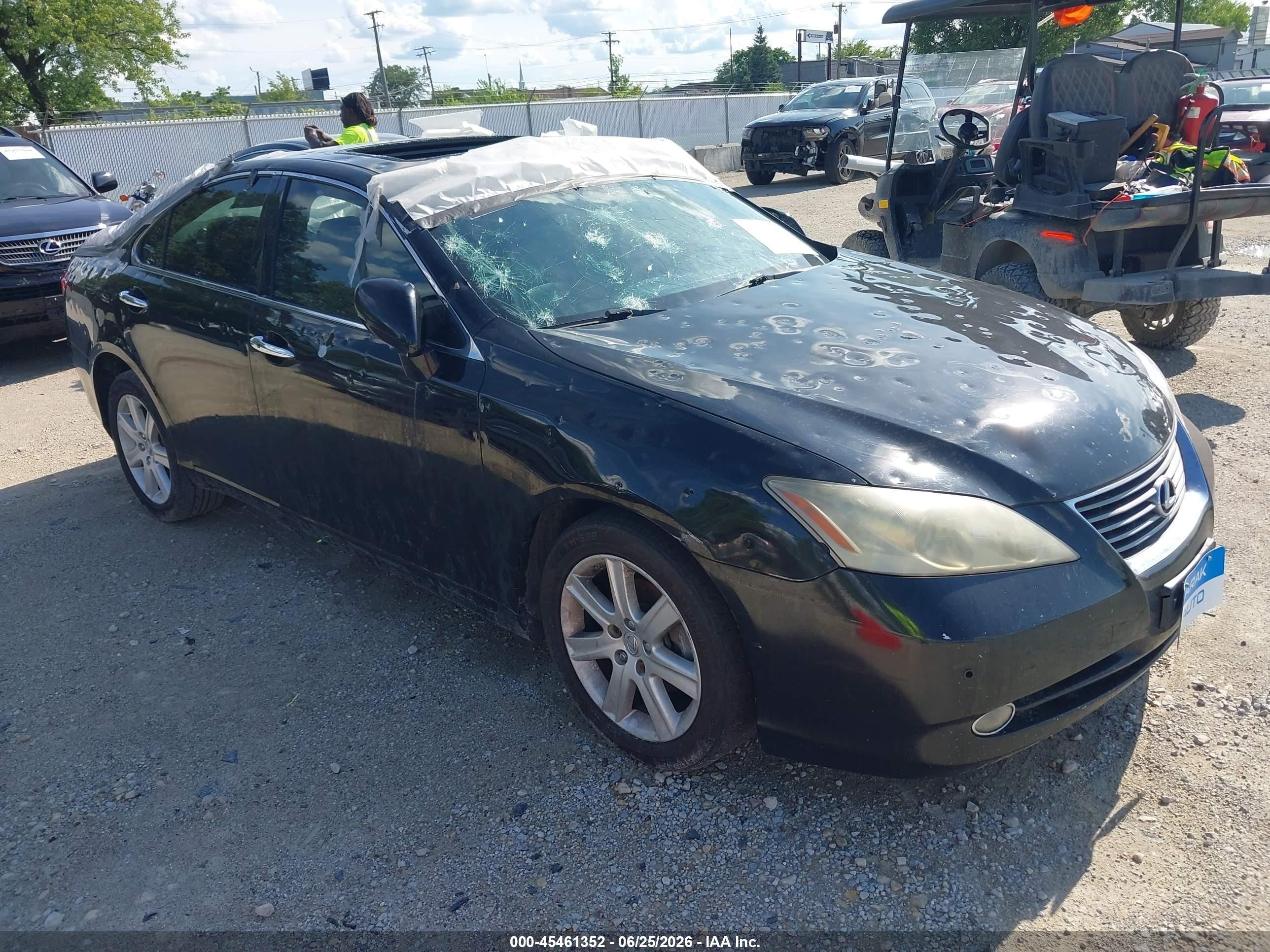 2007 Lexus Es 350   Black vin: JTHBJ46G872055066