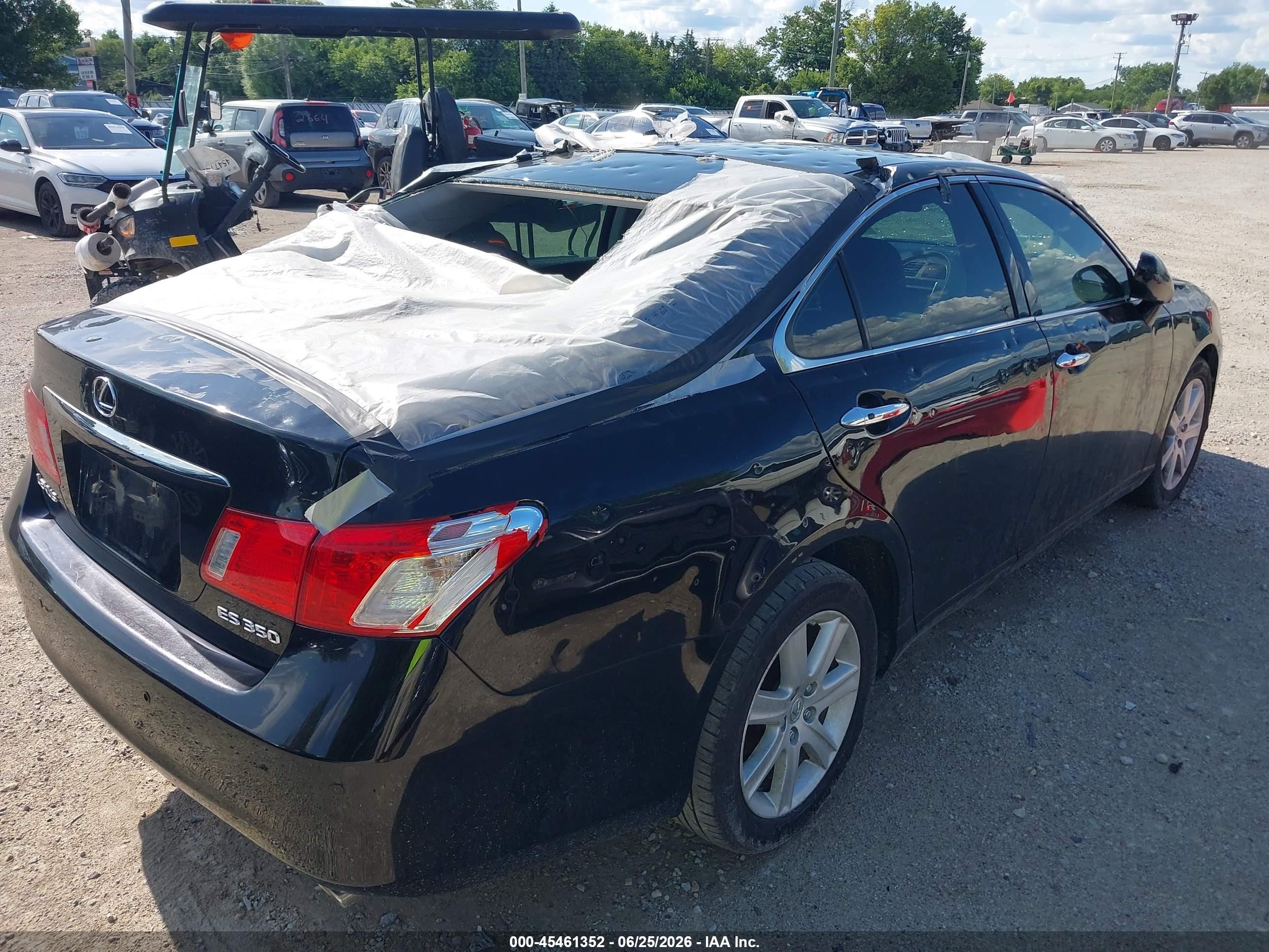 2007 Lexus Es 350   Black vin: JTHBJ46G872055066