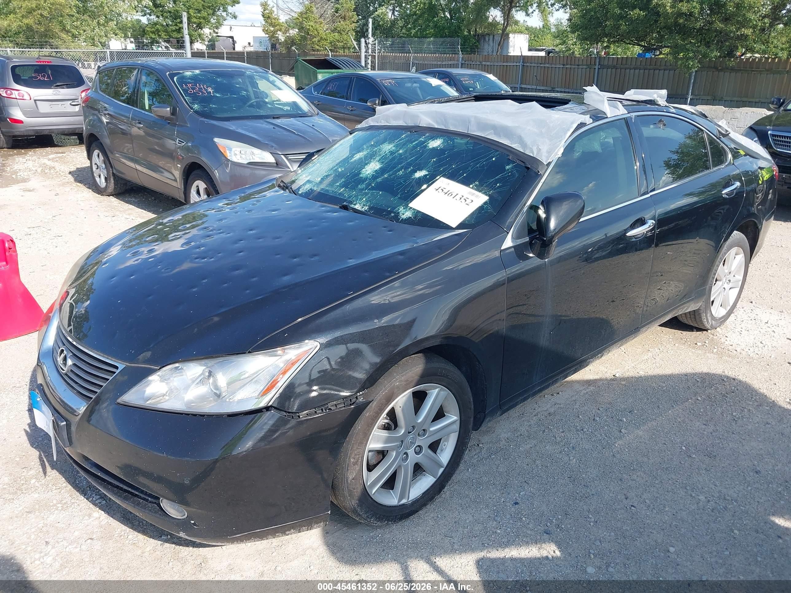 2007 Lexus Es 350   Black vin: JTHBJ46G872055066
