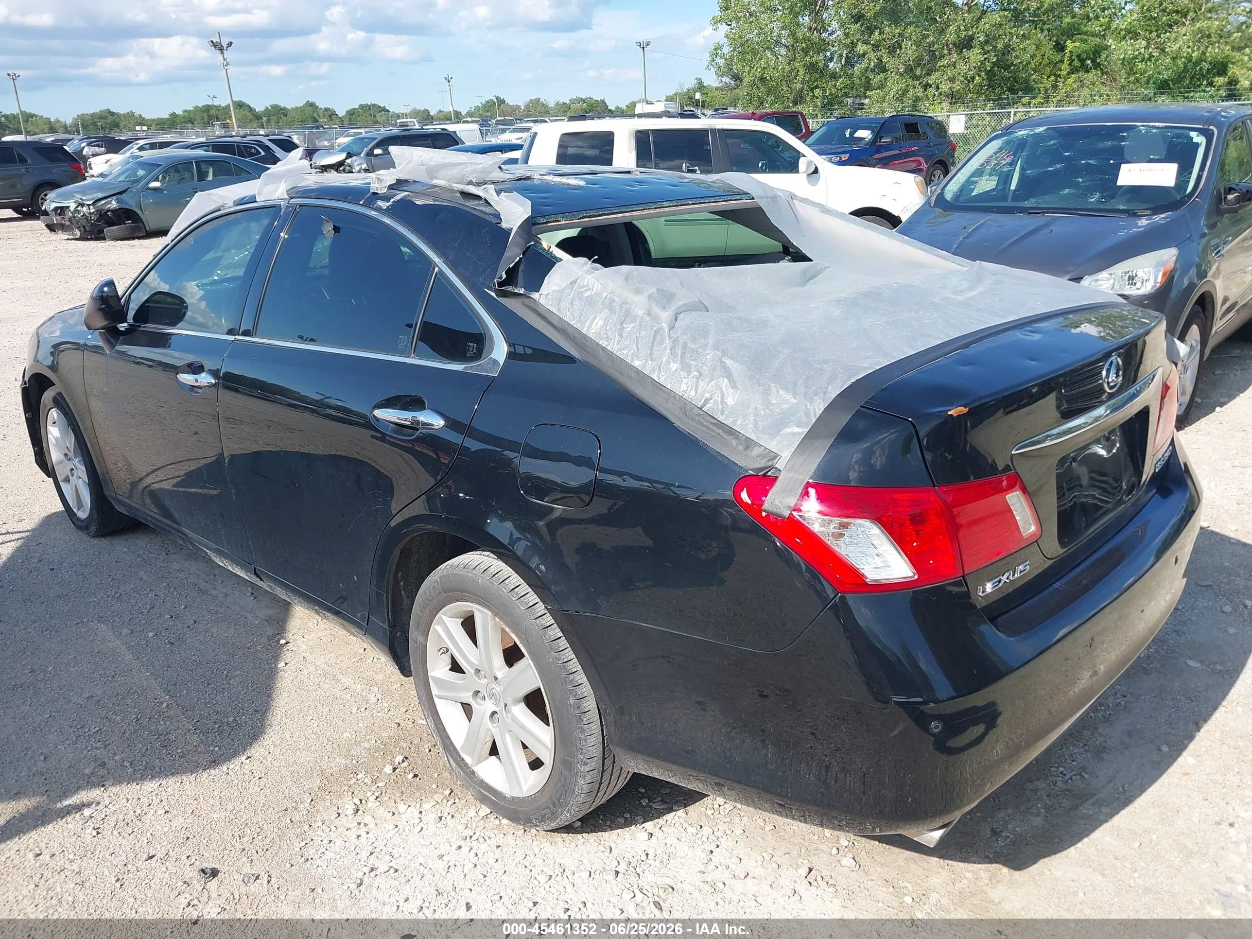2007 Lexus Es 350   Black vin: JTHBJ46G872055066