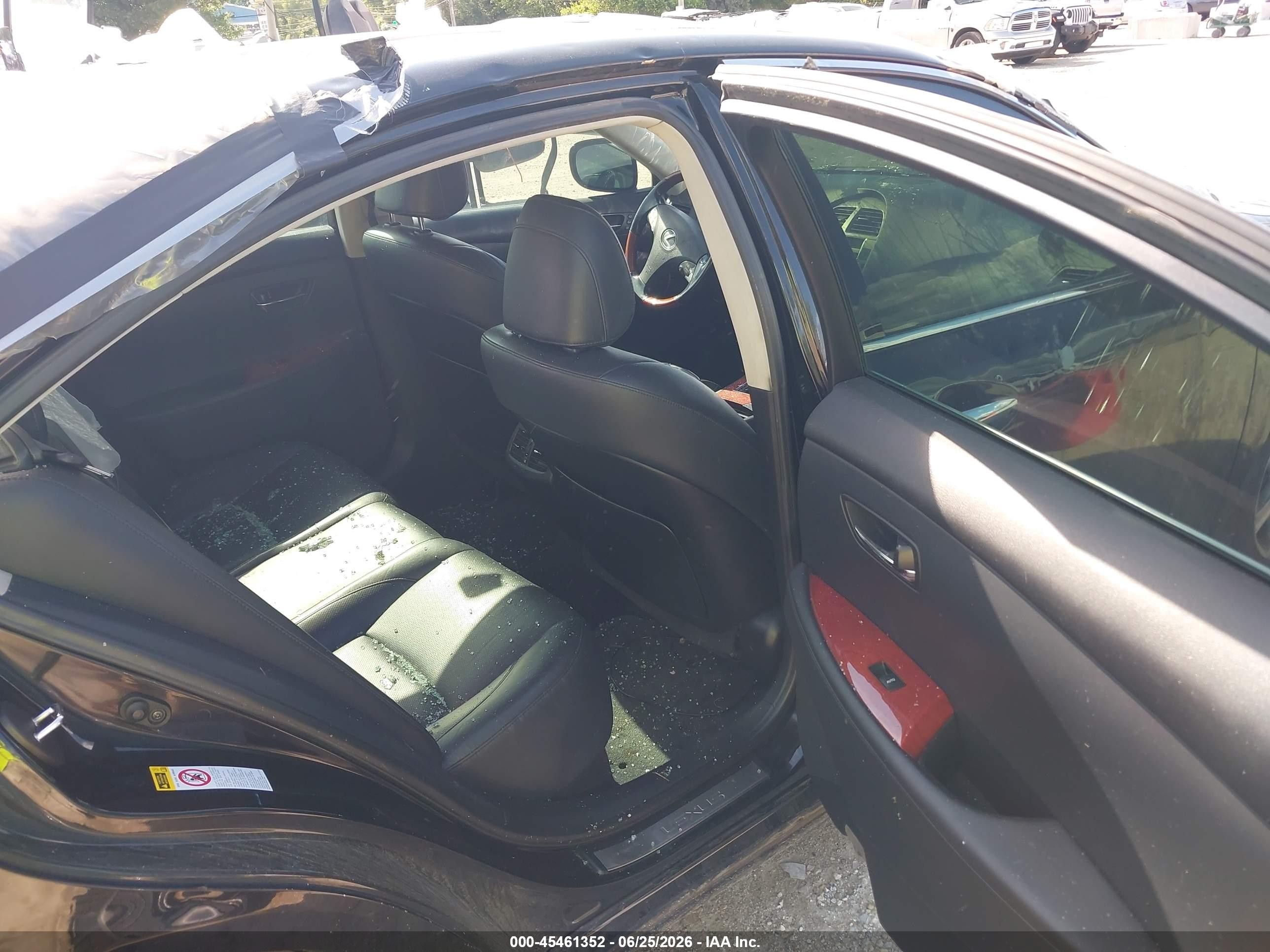 2007 Lexus Es 350   Black vin: JTHBJ46G872055066