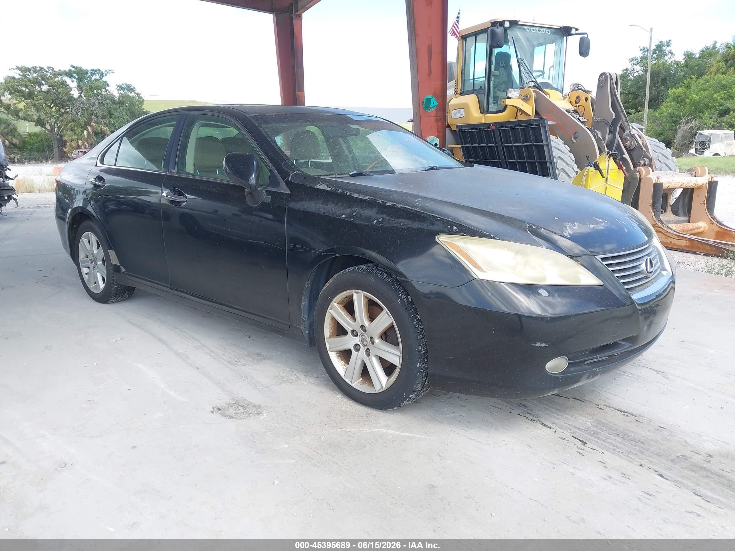 2007 Lexus Es 350 Black vin: JTHBJ46G872060722