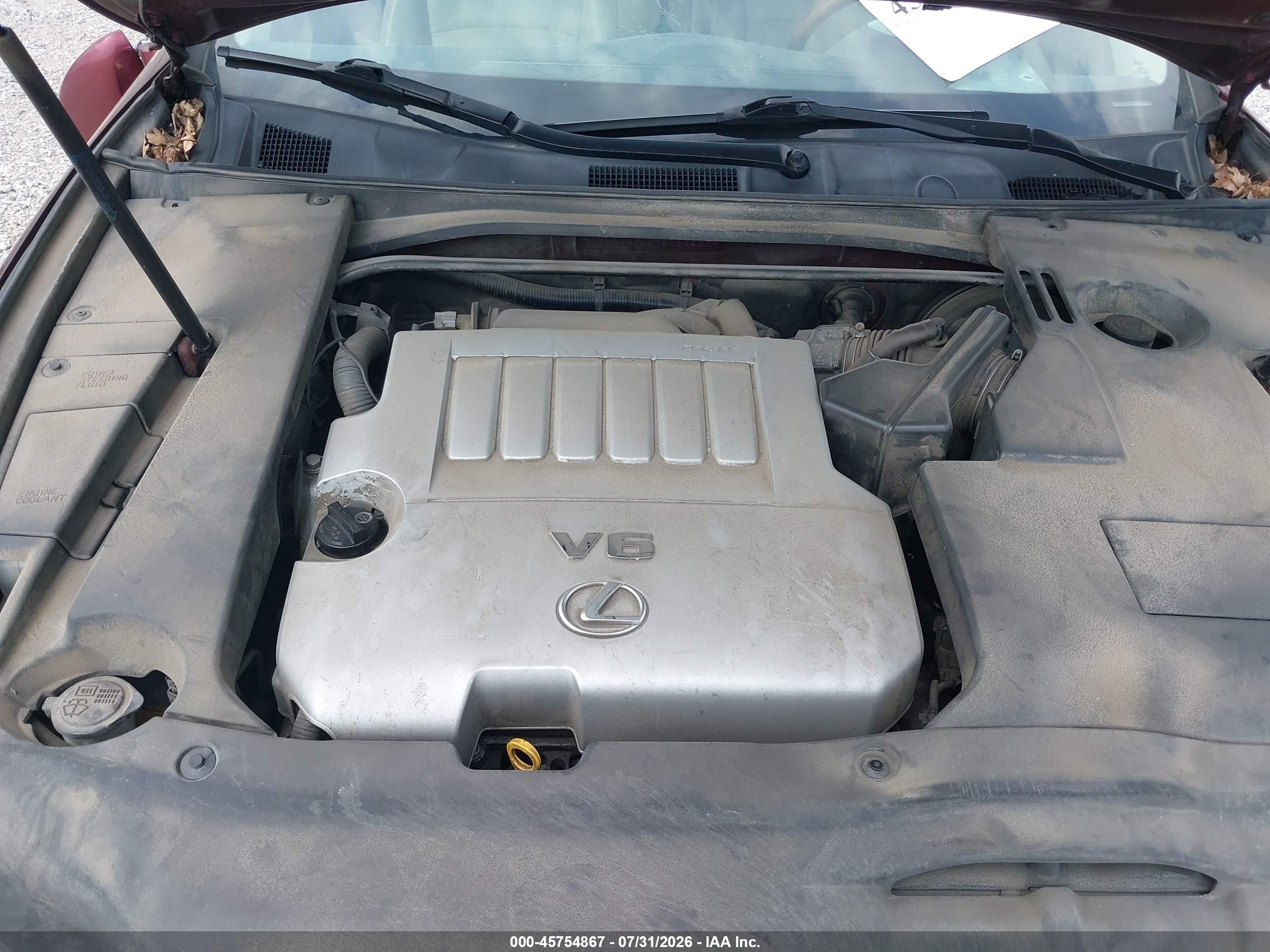 2007 Lexus Es 350   Темно-бордовый vin: JTHBJ46G872084633