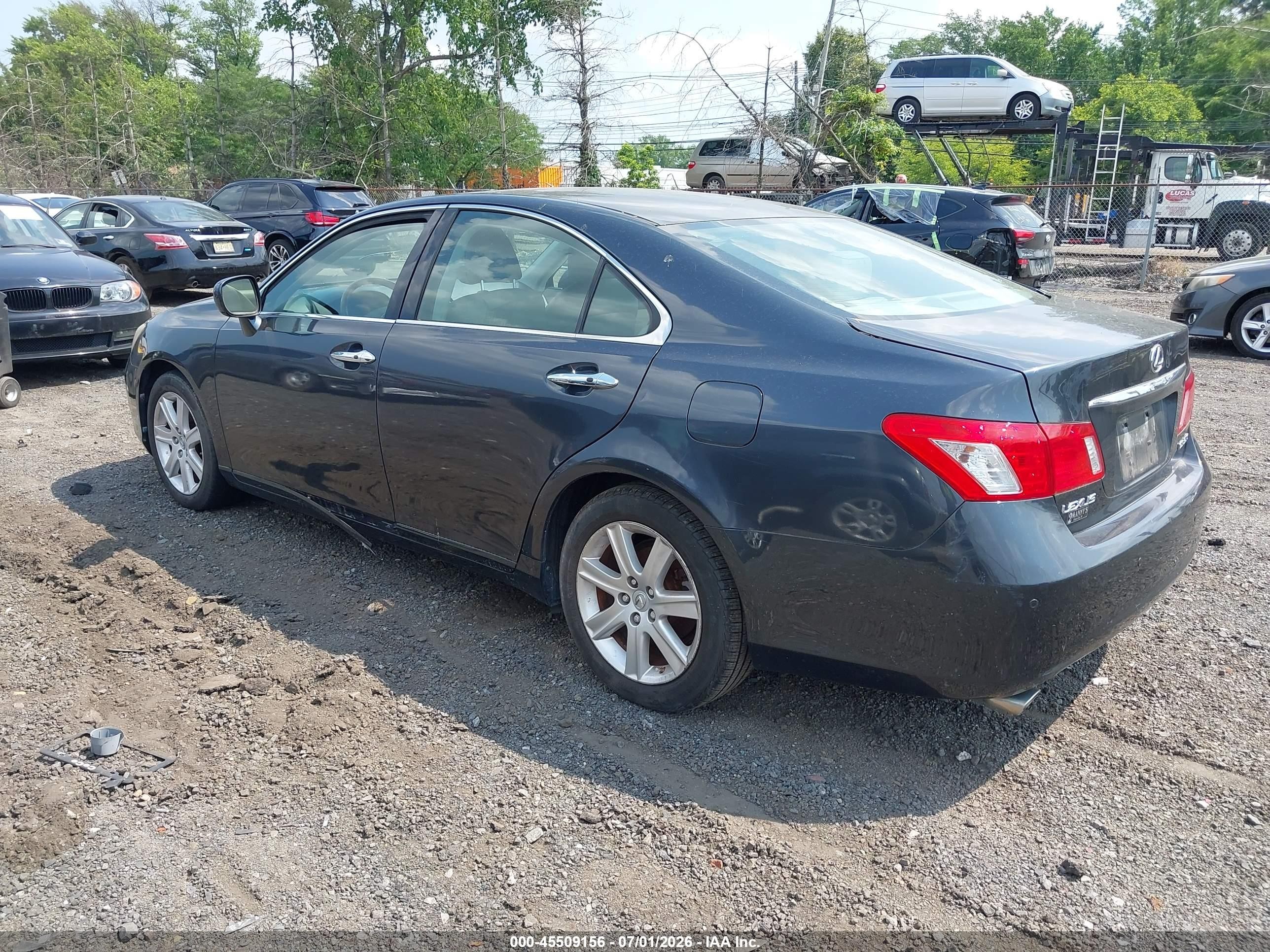 2007 Lexus Es 350   Black vin: JTHBJ46G872086849