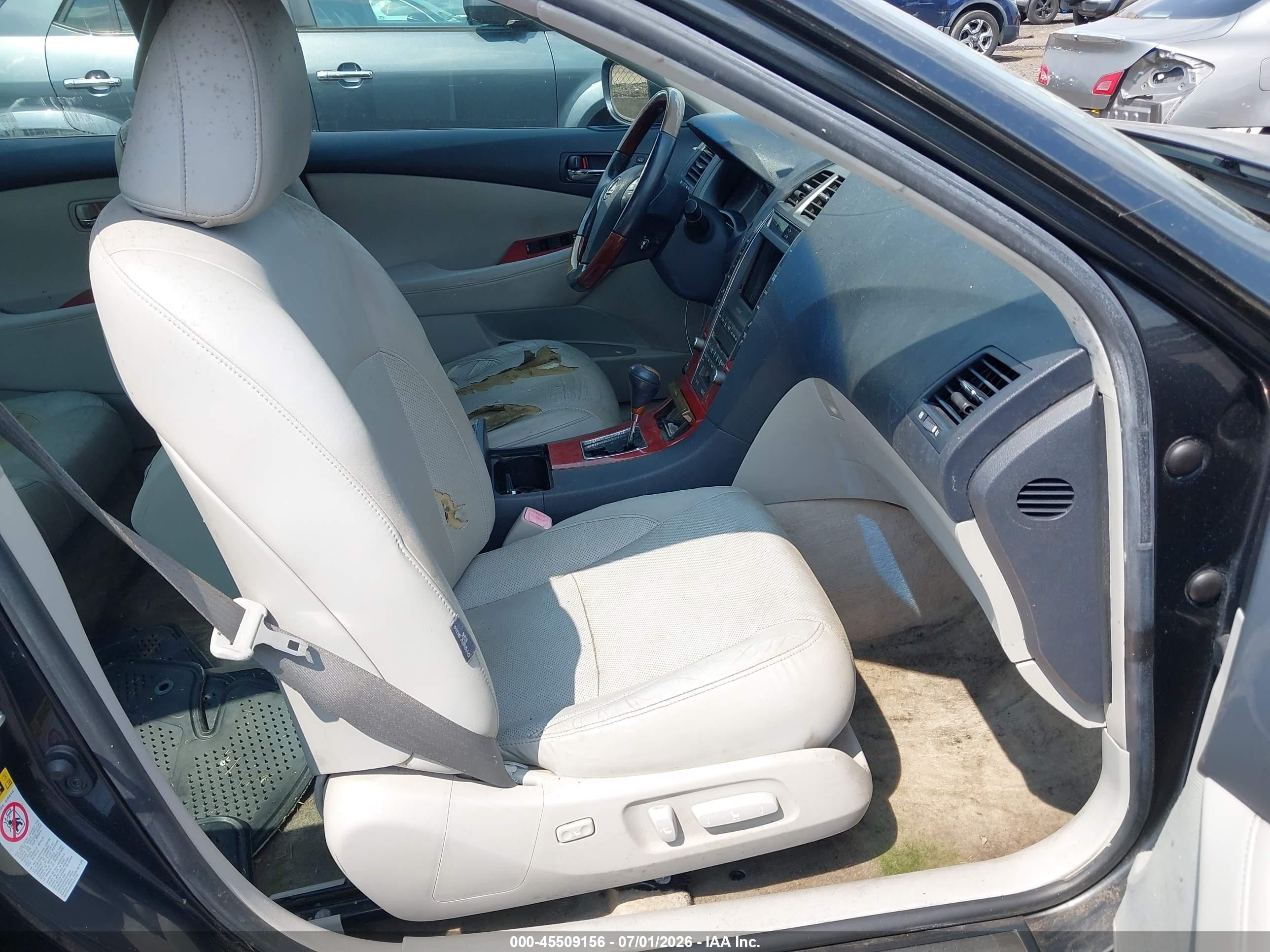 2007 Lexus Es 350   Black vin: JTHBJ46G872086849
