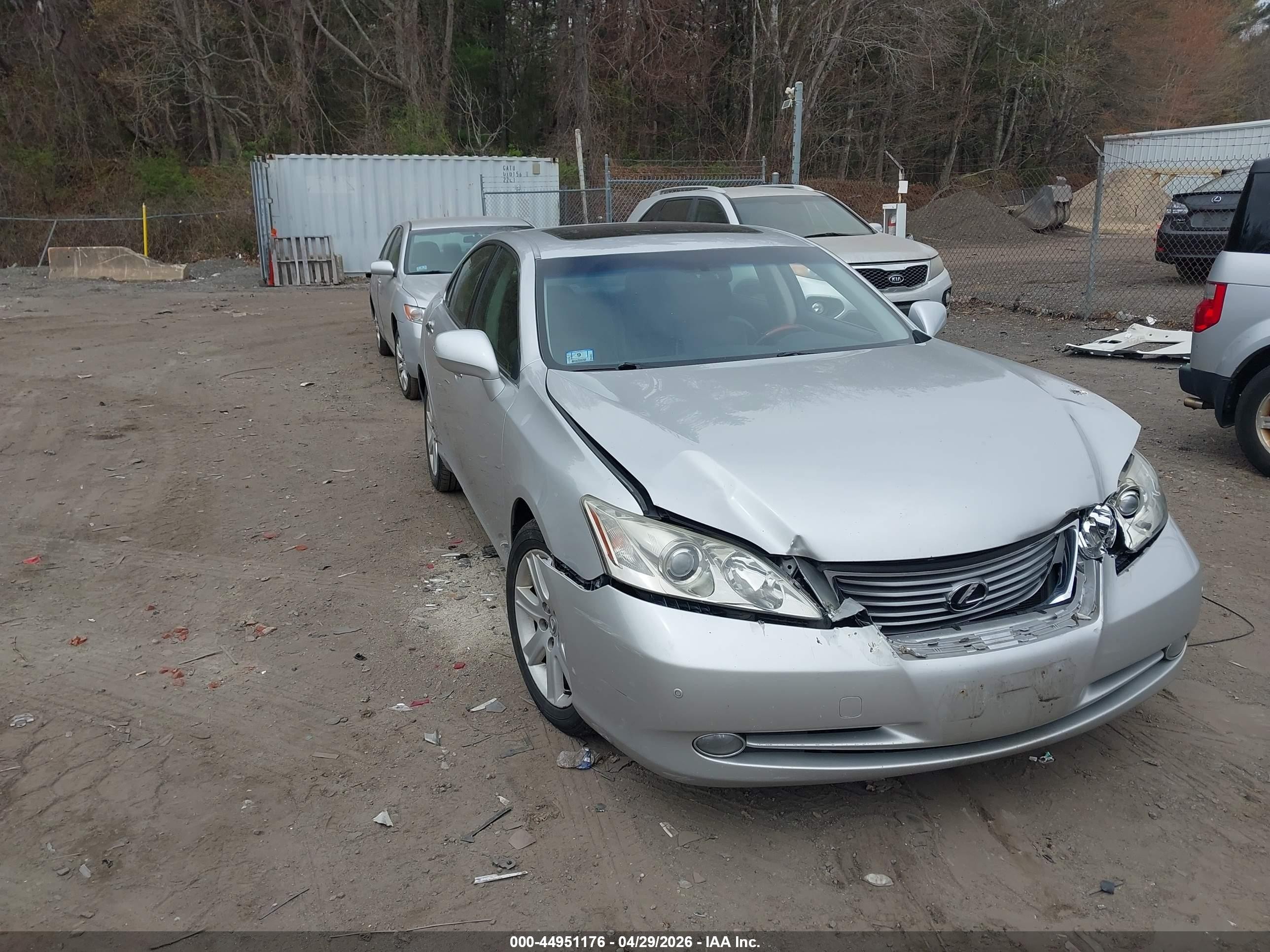 2007 Lexus Es 350 Silver vin: JTHBJ46G872112575