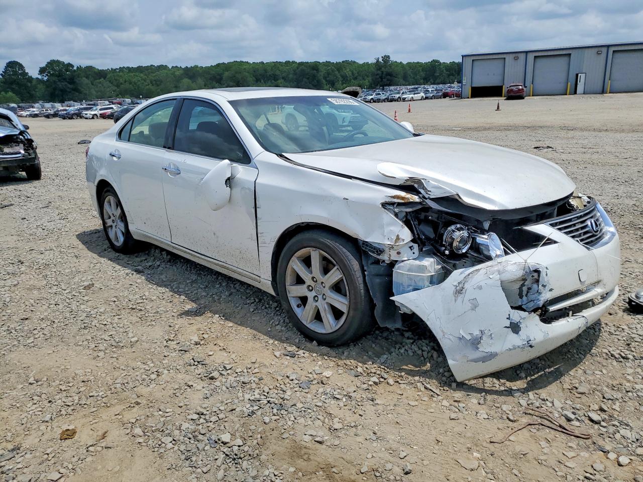 2007 Lexus Es 350 White vin: JTHBJ46G872120112