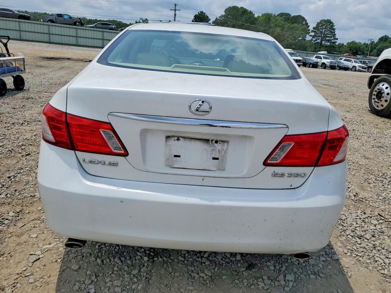 2007 Lexus Es 350 White vin: JTHBJ46G872120112