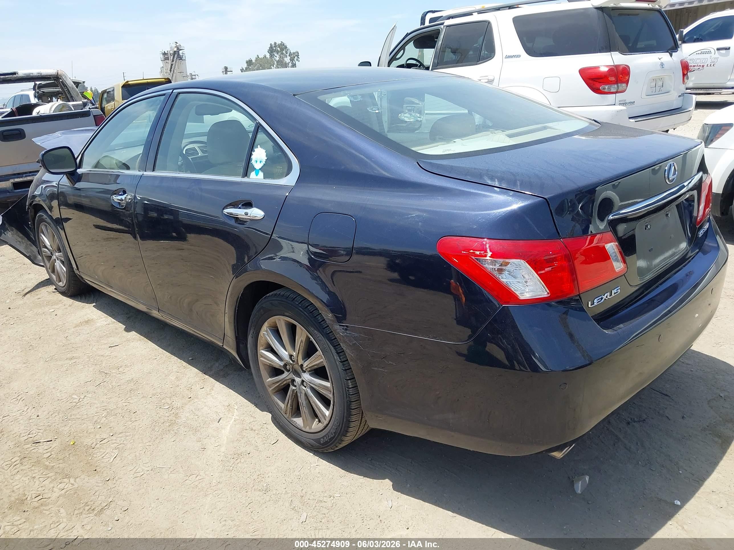 2007 Lexus Es 350 Dark Blue vin: JTHBJ46G872127478