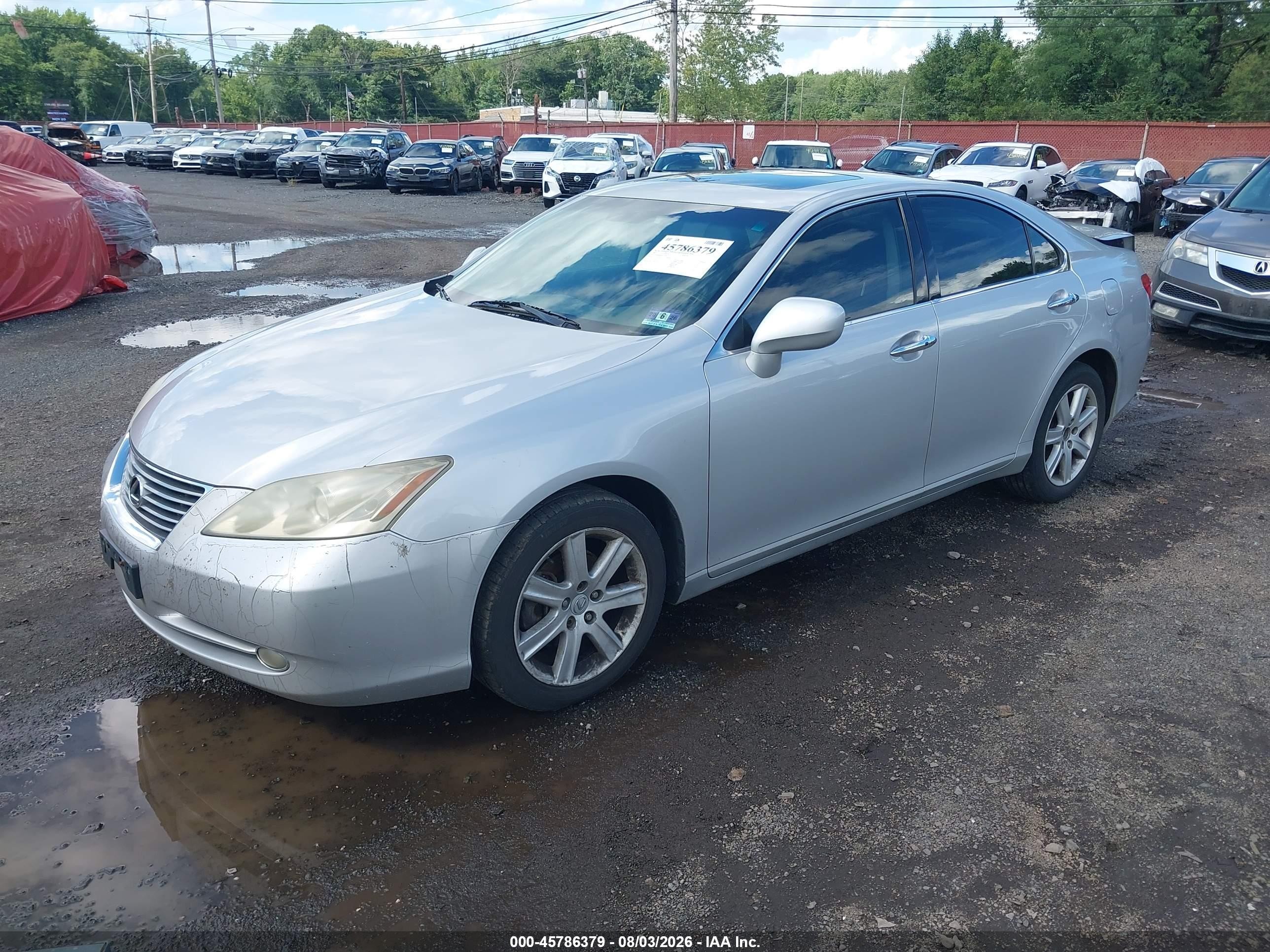 2007 Lexus Es 350   Silver vin: JTHBJ46G872129392