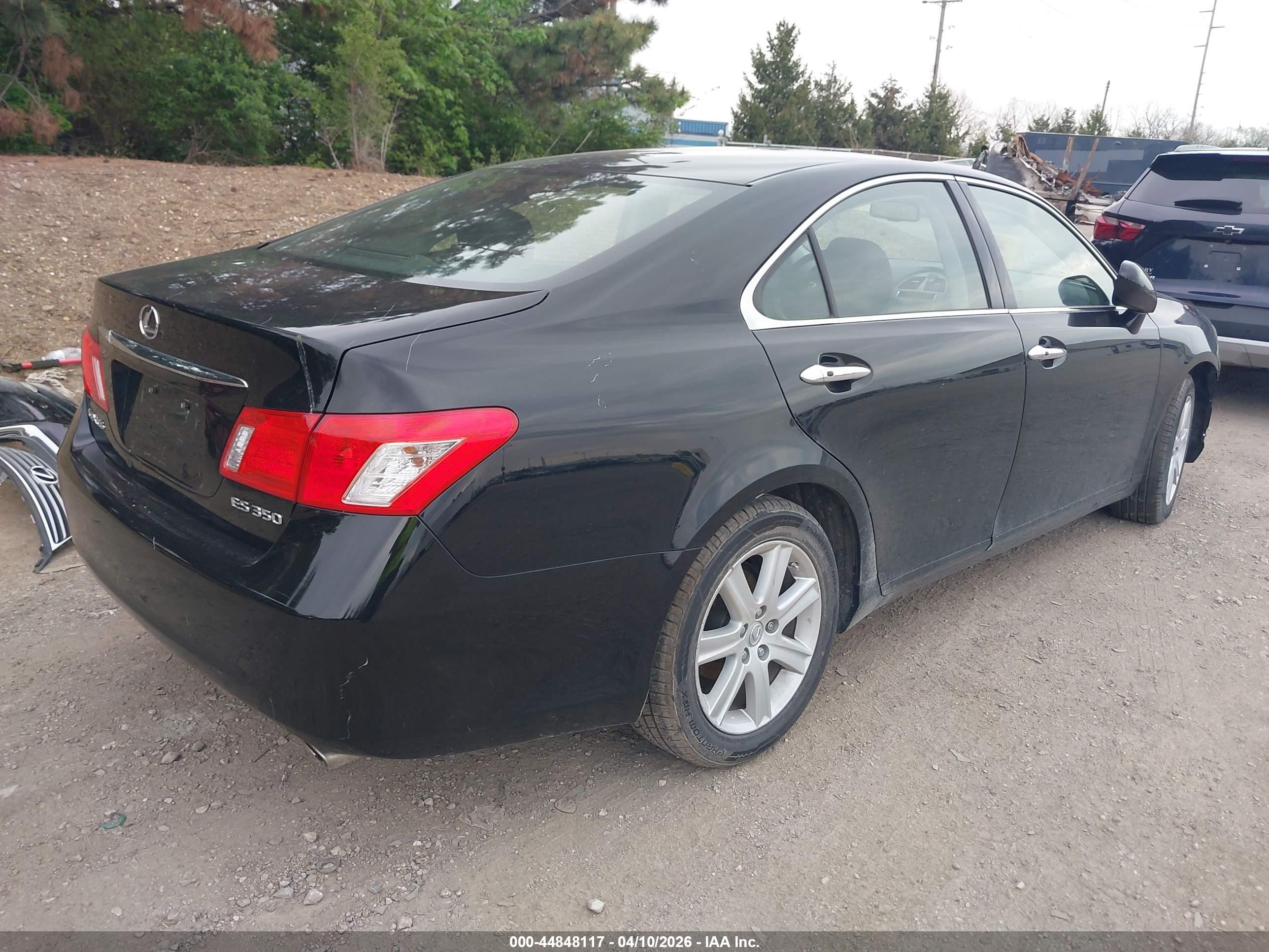 2007 Lexus Es 350   Black vin: JTHBJ46G872140909