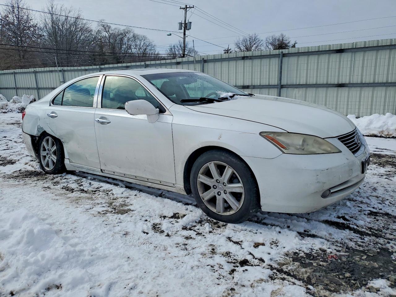 2008 Lexus Es 350 Base White vin: JTHBJ46G882157341