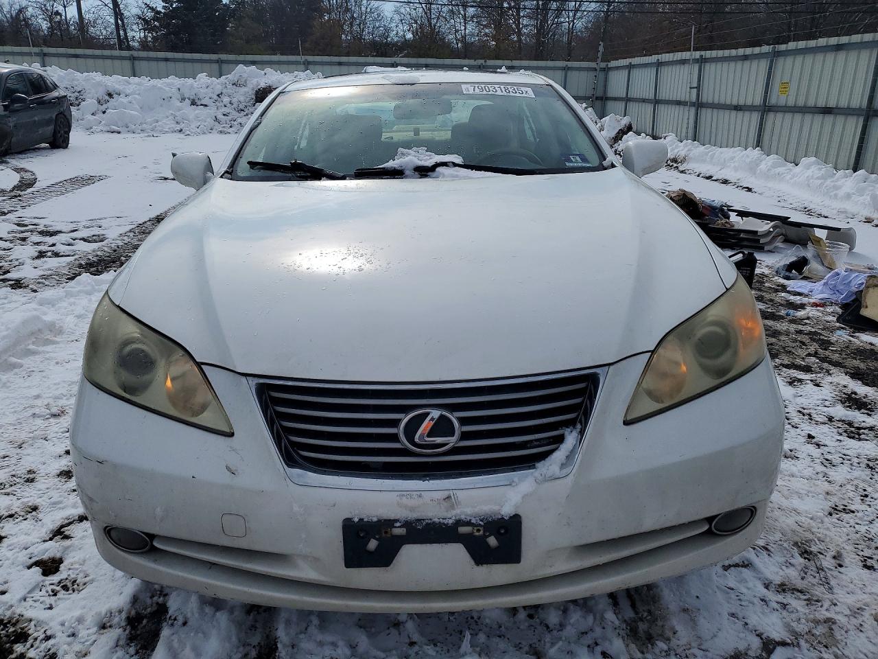 2008 Lexus Es 350 Base White vin: JTHBJ46G882157341