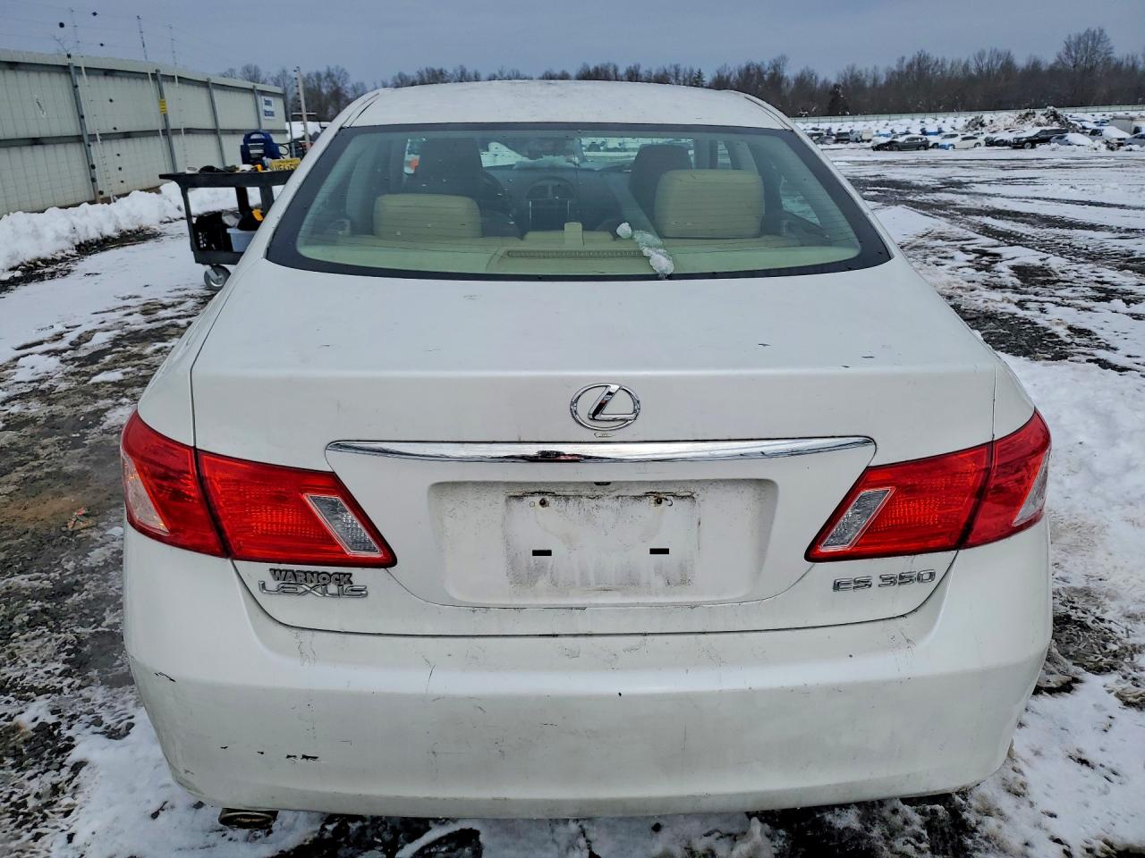 2008 Lexus Es 350 Base White vin: JTHBJ46G882157341