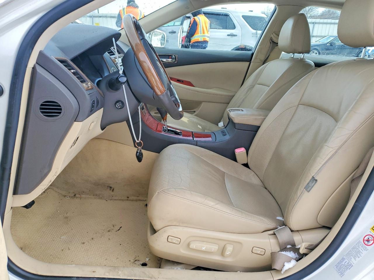 2008 Lexus Es 350 Base White vin: JTHBJ46G882157341