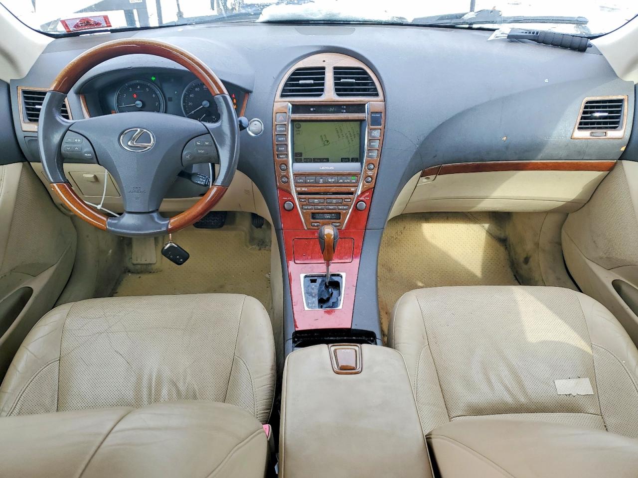 2008 Lexus Es 350 Base White vin: JTHBJ46G882157341