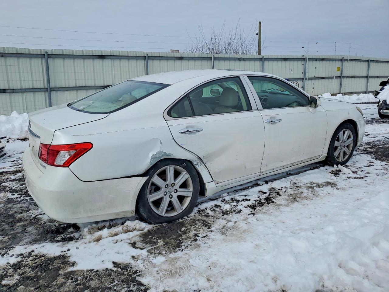 2008 Lexus Es 350 Base White vin: JTHBJ46G882157341