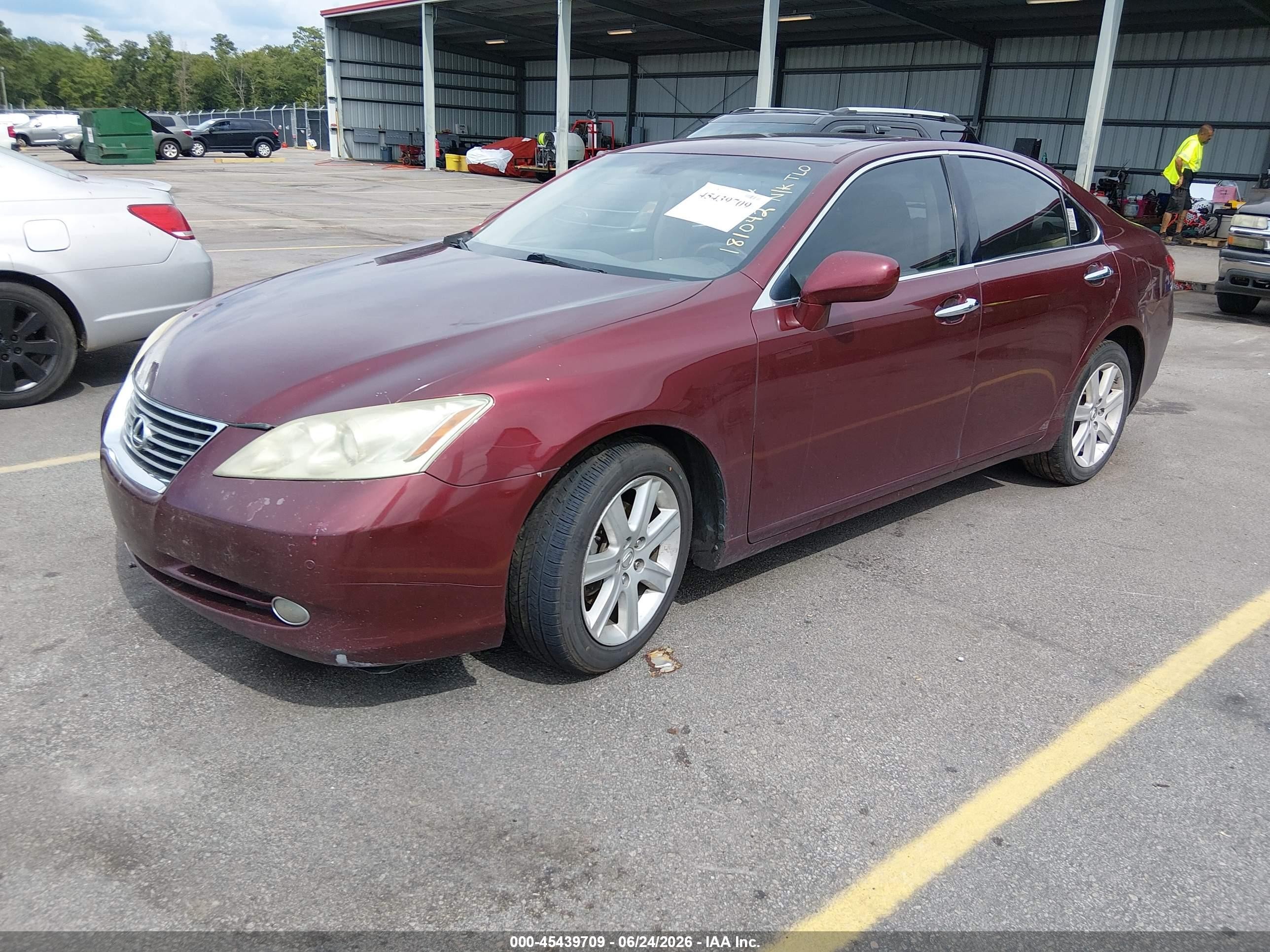 2008 Lexus Es 350   Красный vin: JTHBJ46G882181042