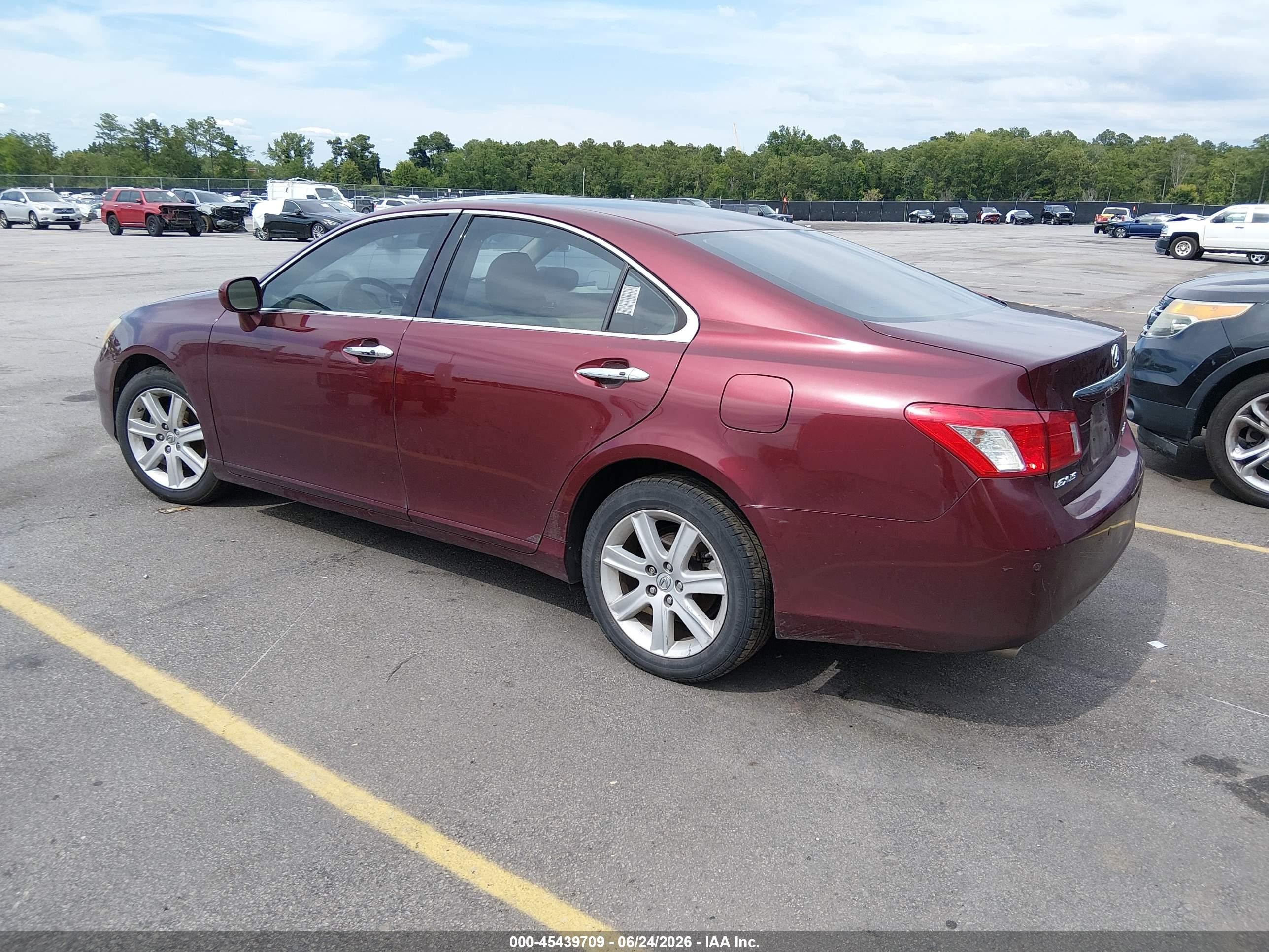2008 Lexus Es 350   Красный vin: JTHBJ46G882181042