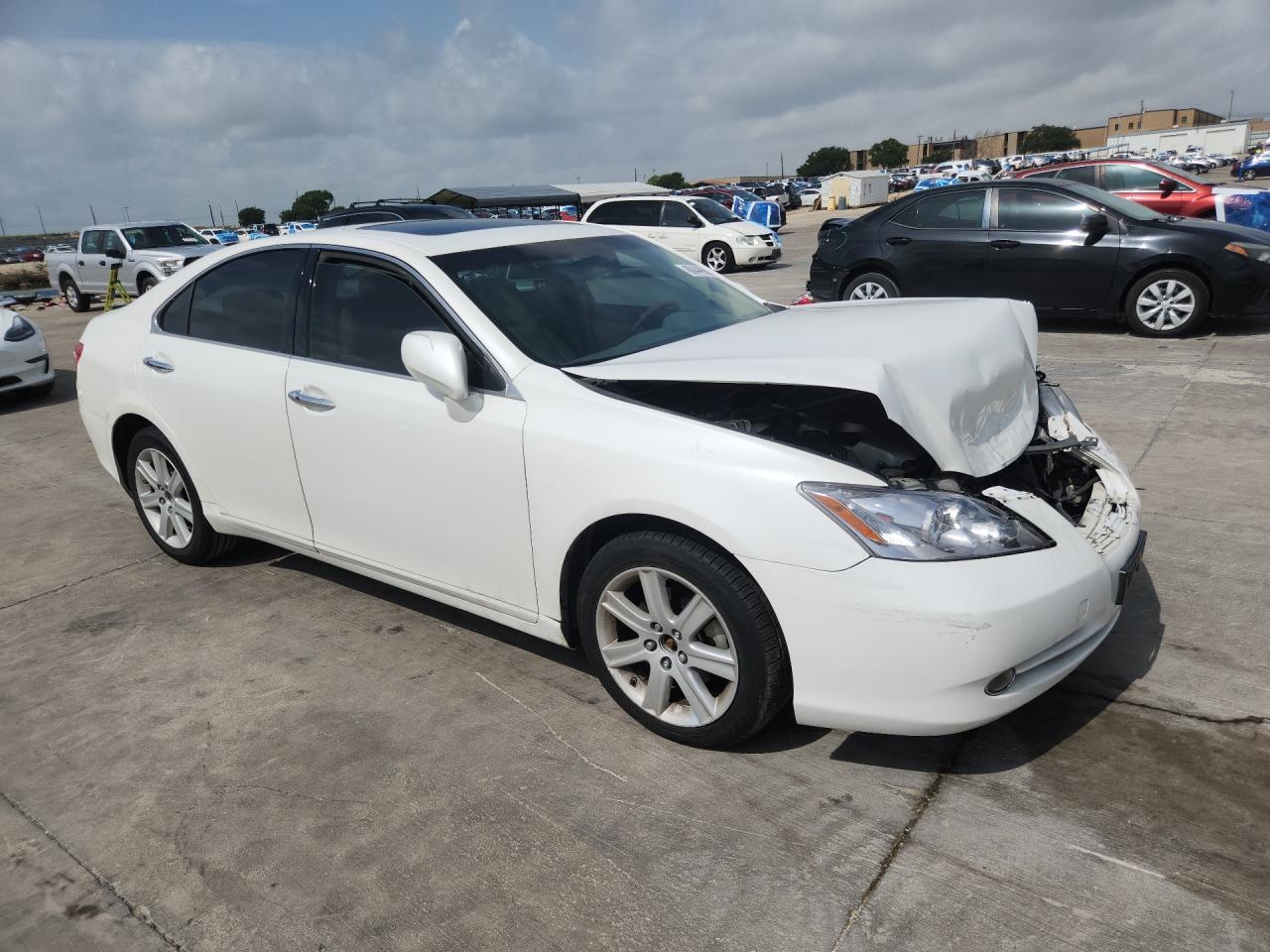 2008 Lexus Es 350 White vin: JTHBJ46G882187312