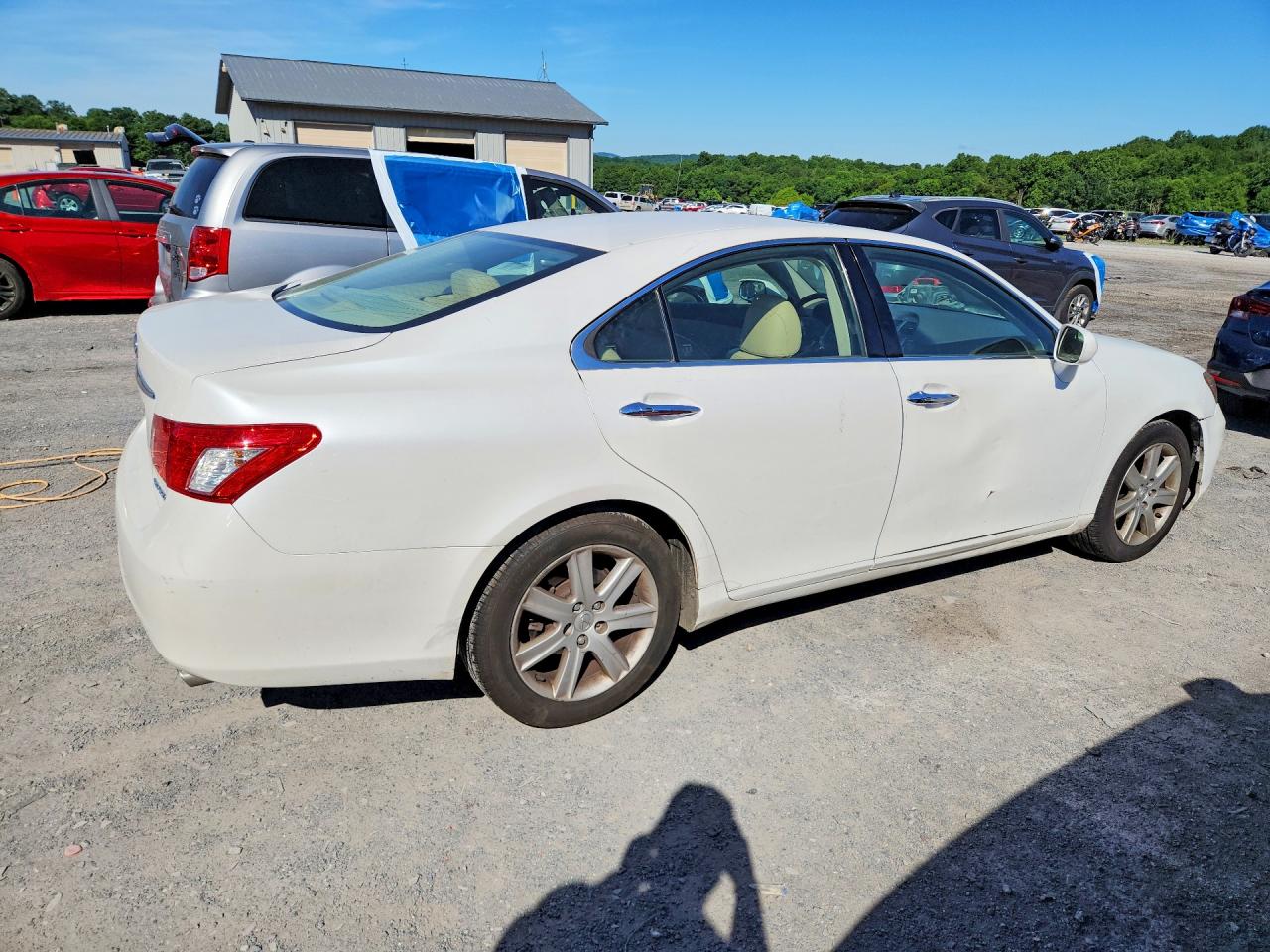 2008 Lexus Es 350 Белый vin: JTHBJ46G882195037