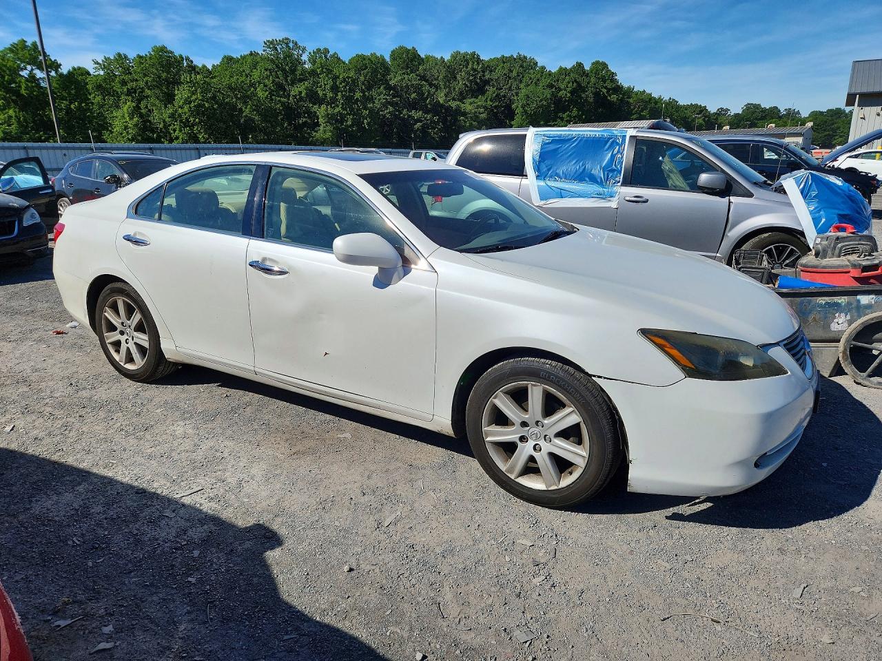 2008 Lexus Es 350 Белый vin: JTHBJ46G882195037