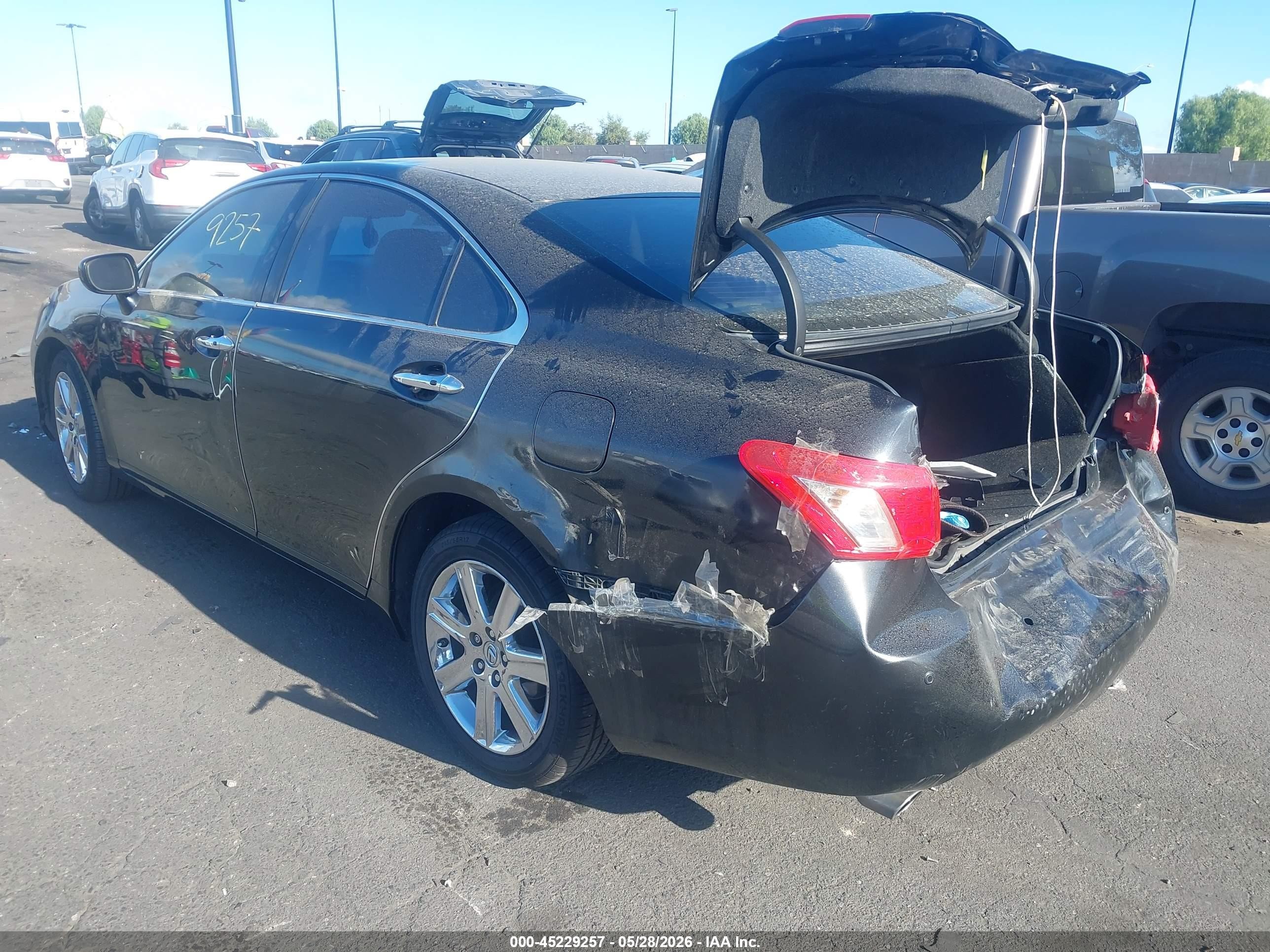 2008 Lexus Es 350   Black vin: JTHBJ46G882208708