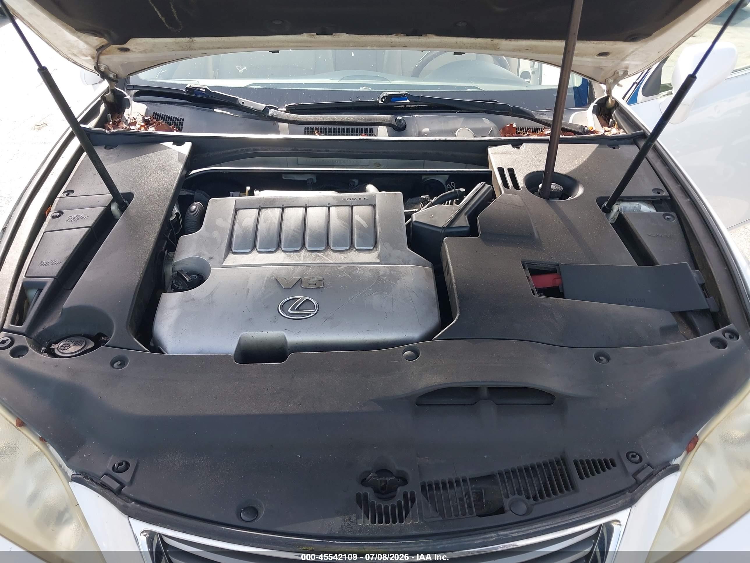 2008 Lexus Es 350   Белый vin: JTHBJ46G882224777