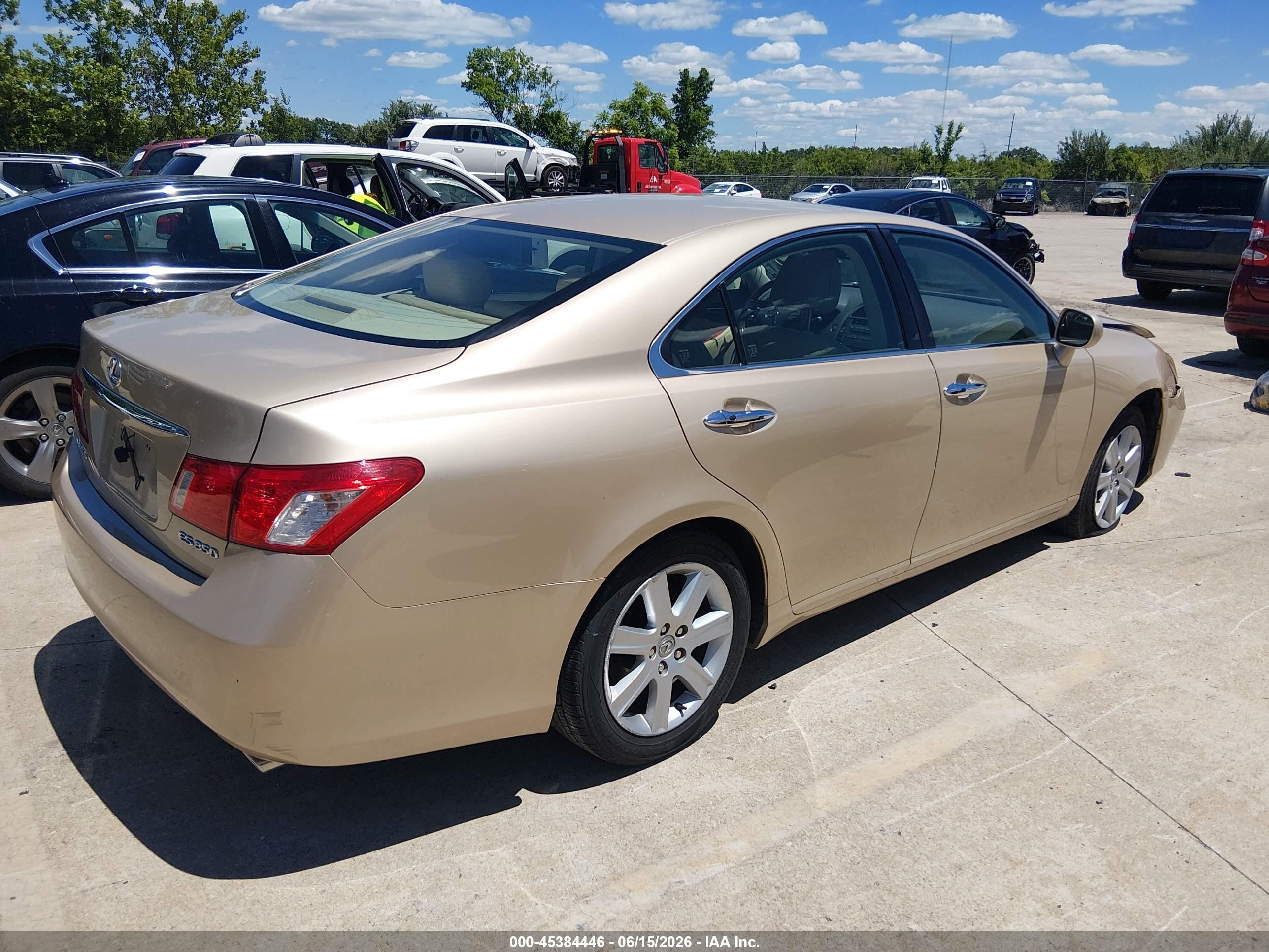 2008 Lexus Es 350 Champagne vin: JTHBJ46G882242907
