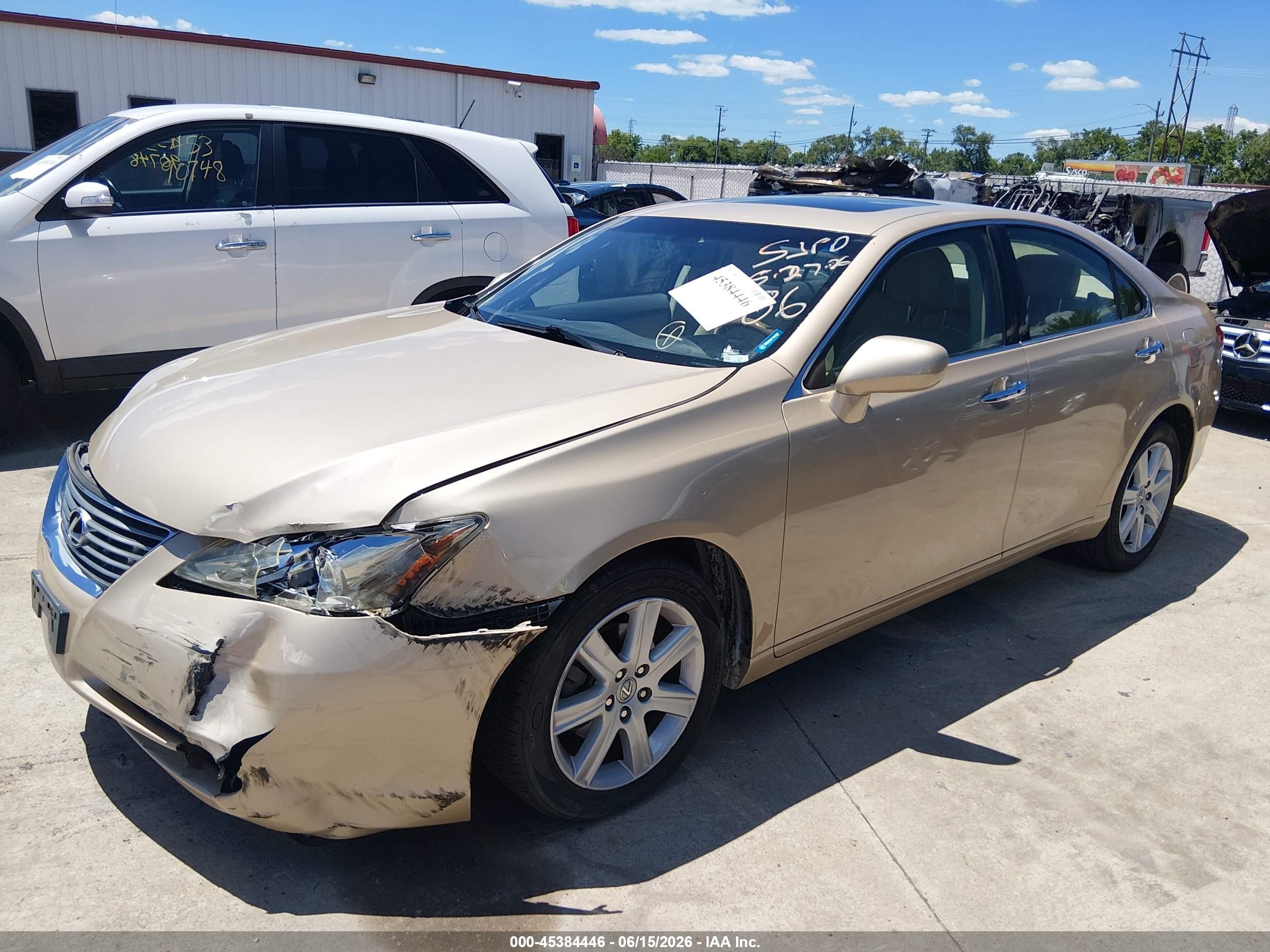 2008 Lexus Es 350 Champagne vin: JTHBJ46G882242907