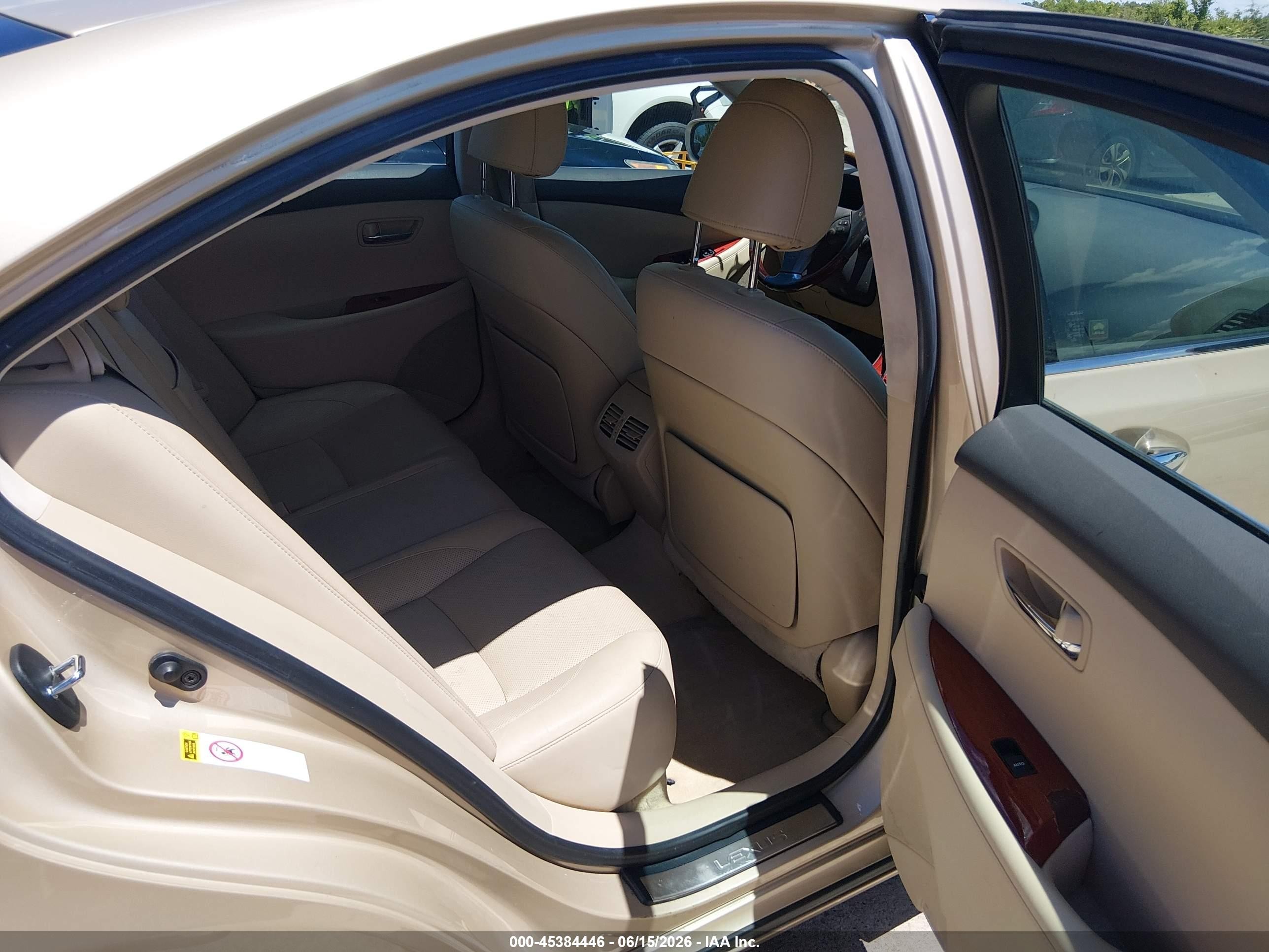 2008 Lexus Es 350 Champagne vin: JTHBJ46G882242907