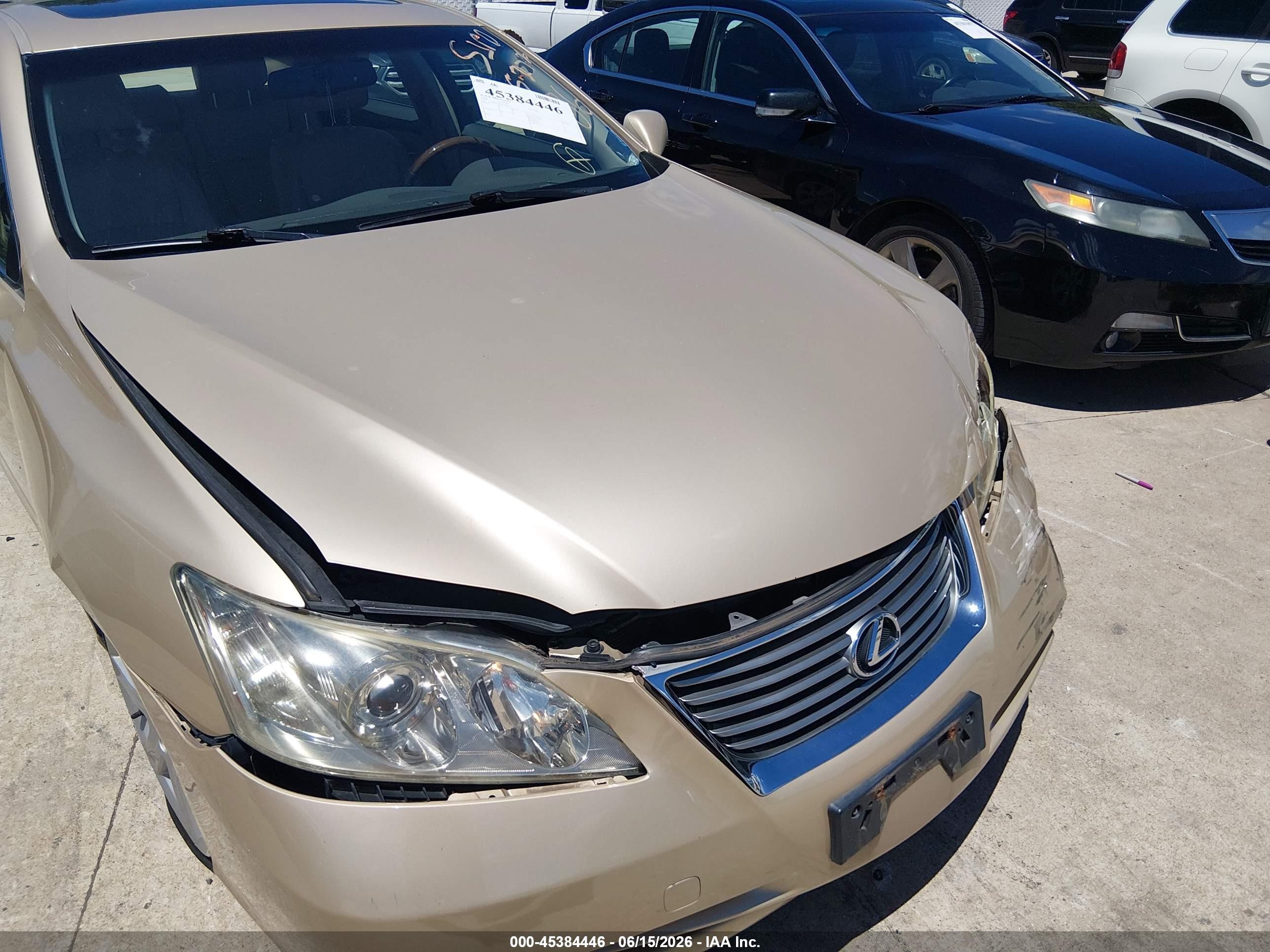 2008 Lexus Es 350 Champagne vin: JTHBJ46G882242907