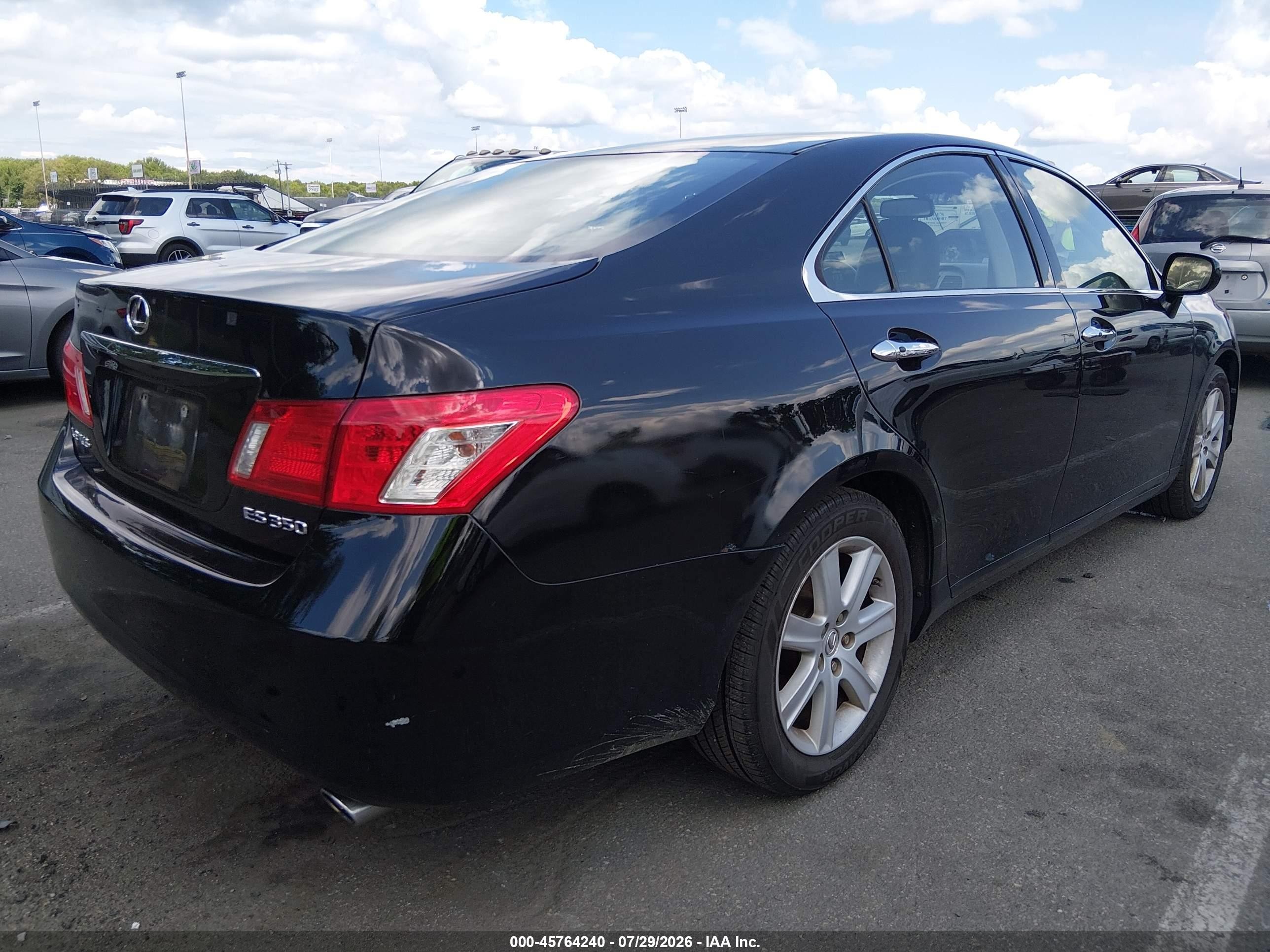 2008 Lexus Es 350   Black vin: JTHBJ46G882255916