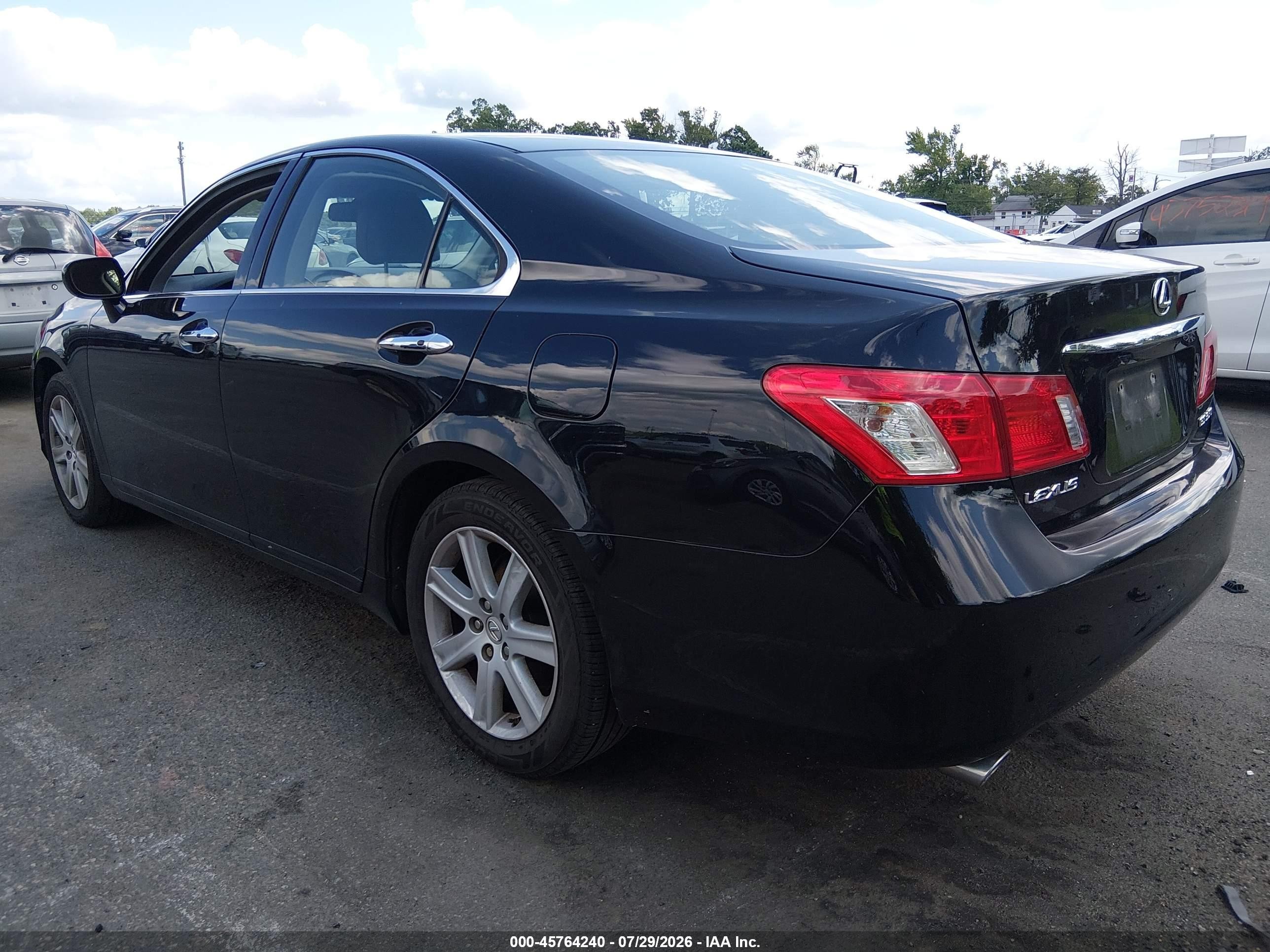 2008 Lexus Es 350   Black vin: JTHBJ46G882255916