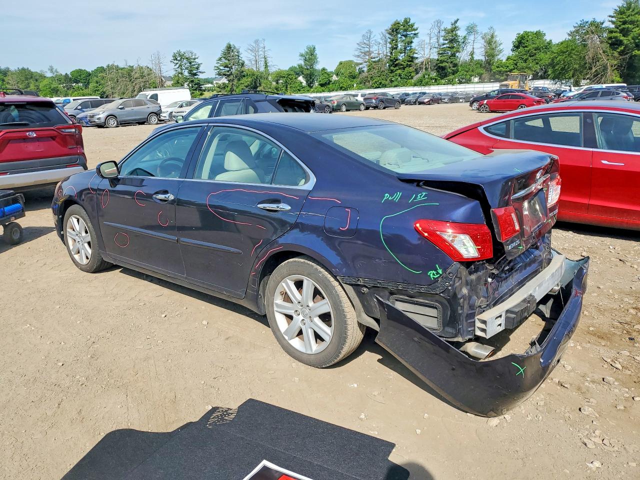 2008 Lexus Es 350 Blue vin: JTHBJ46G882262638
