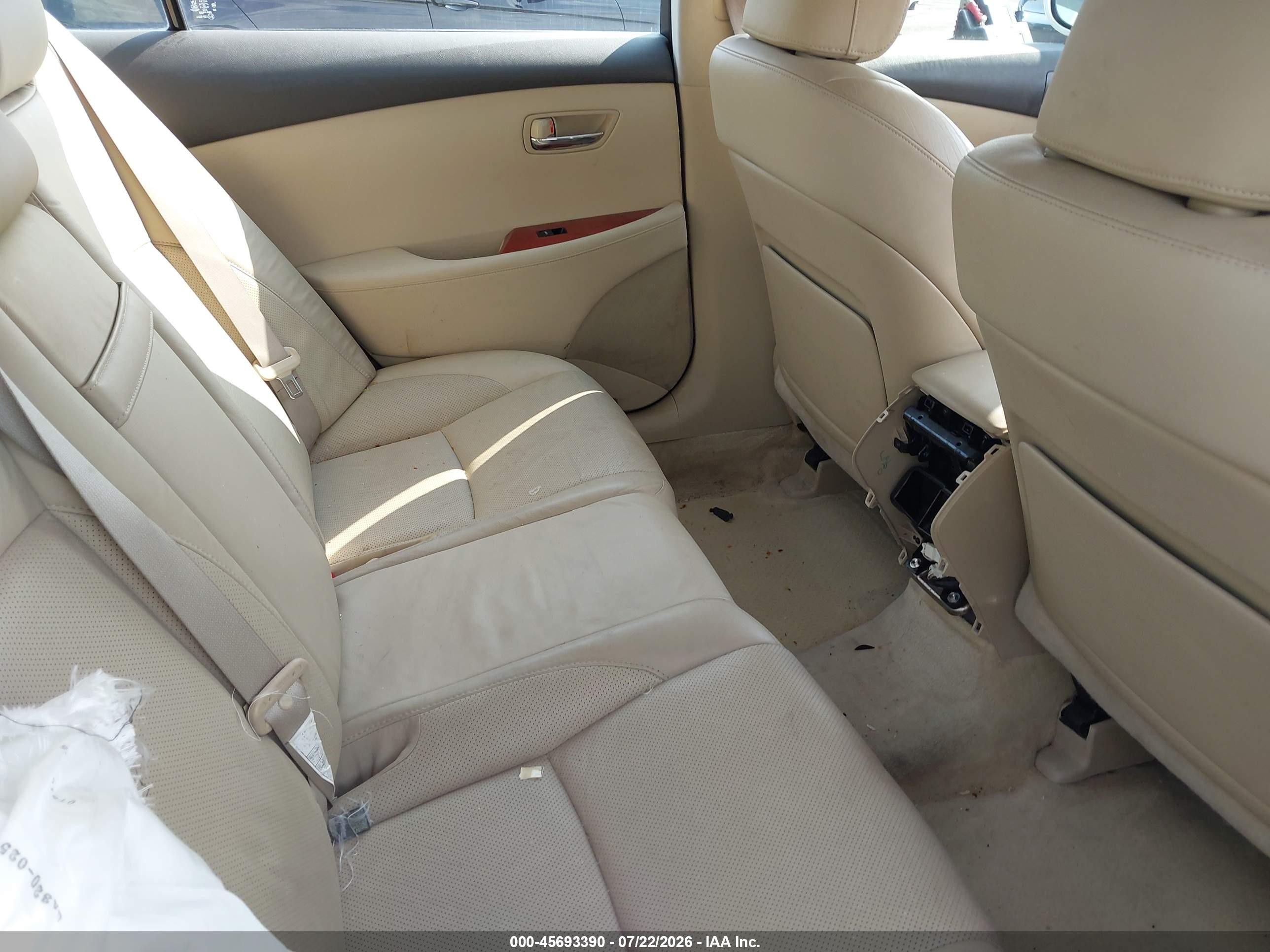 2008 Lexus Es 350   White vin: JTHBJ46G882267967