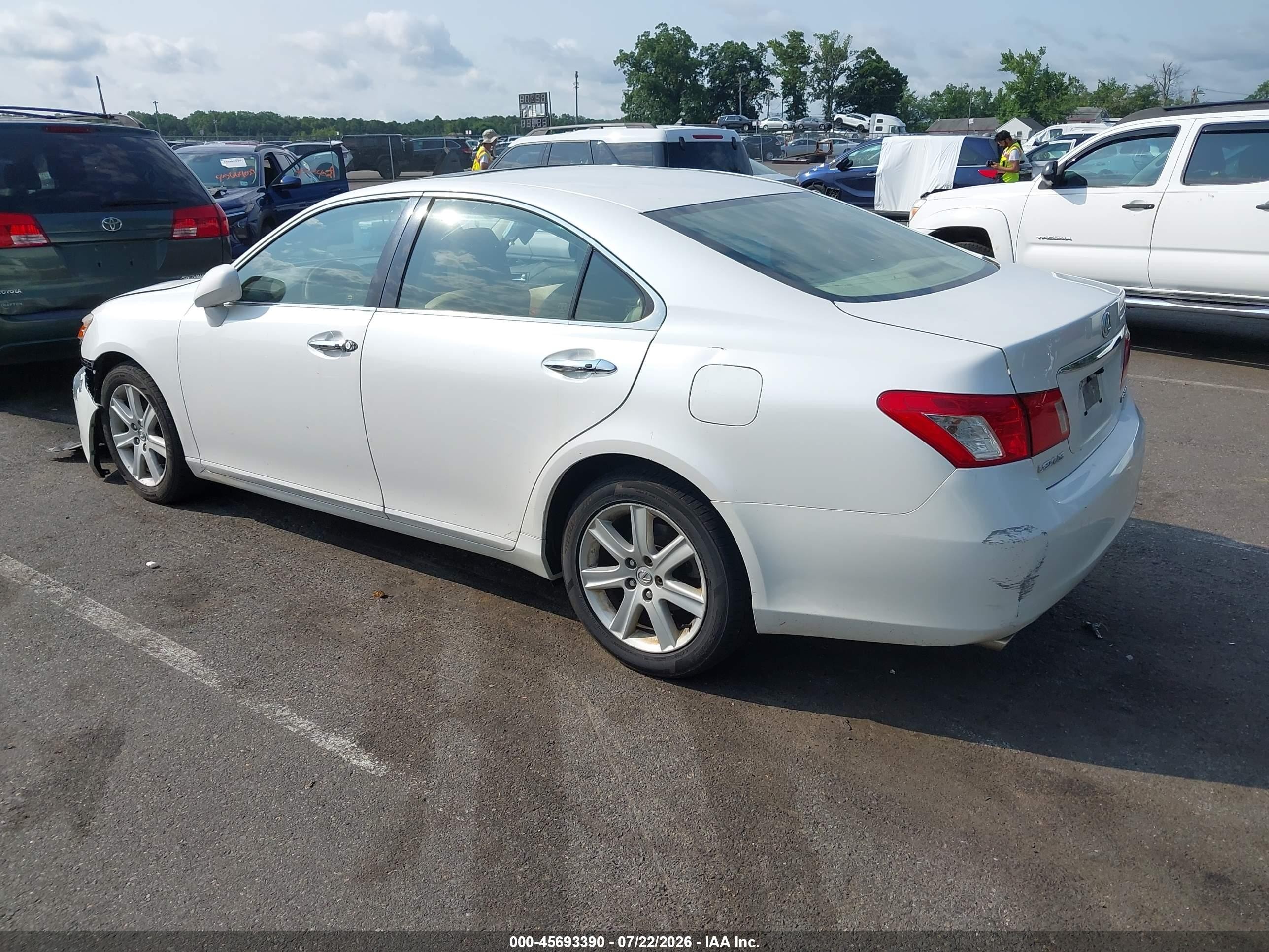 2008 Lexus Es 350   White vin: JTHBJ46G882267967