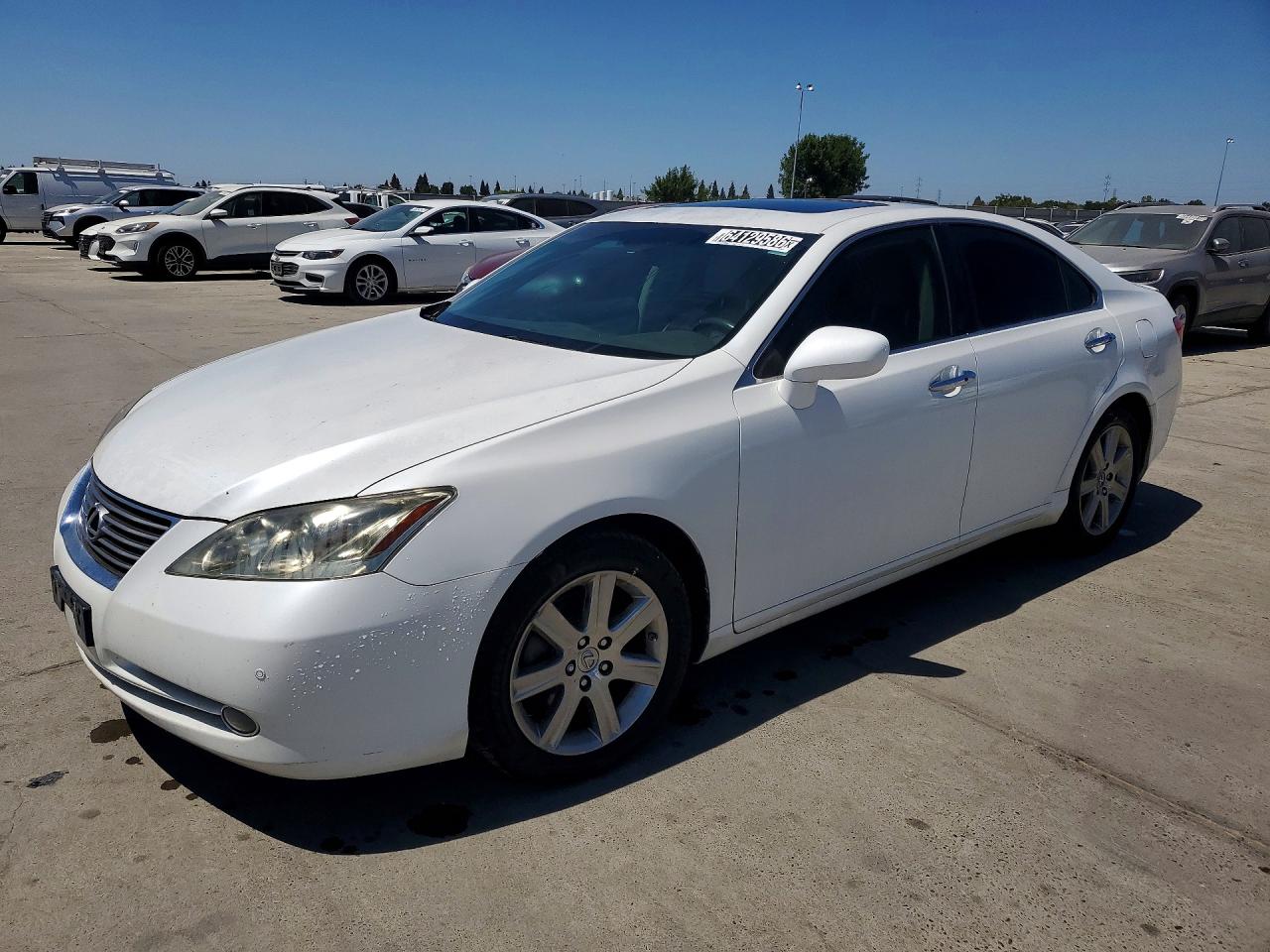 2008 Lexus Es 350 White vin: JTHBJ46G882268617
