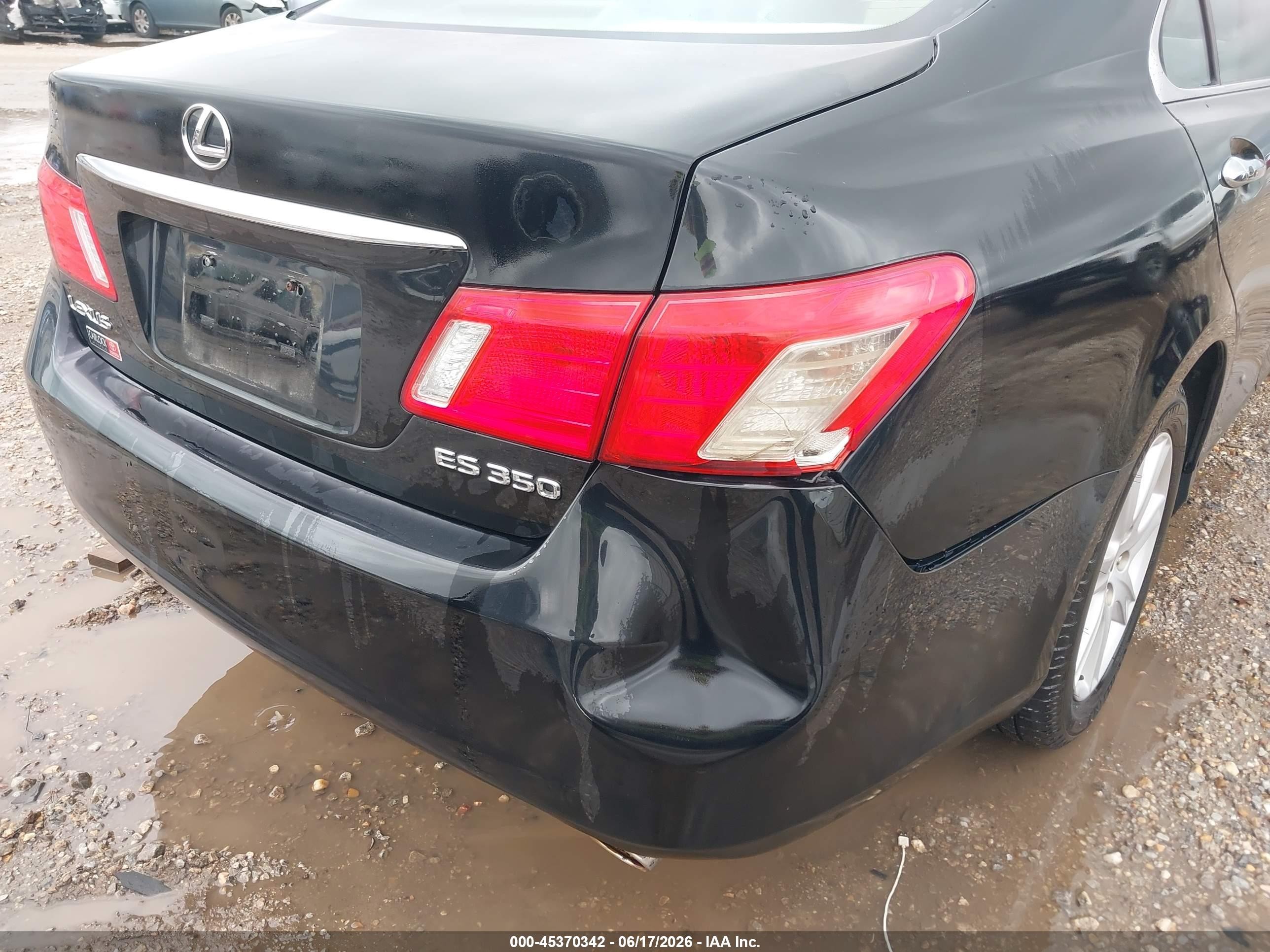 2009 Lexus Es 350   Черный vin: JTHBJ46G892296807