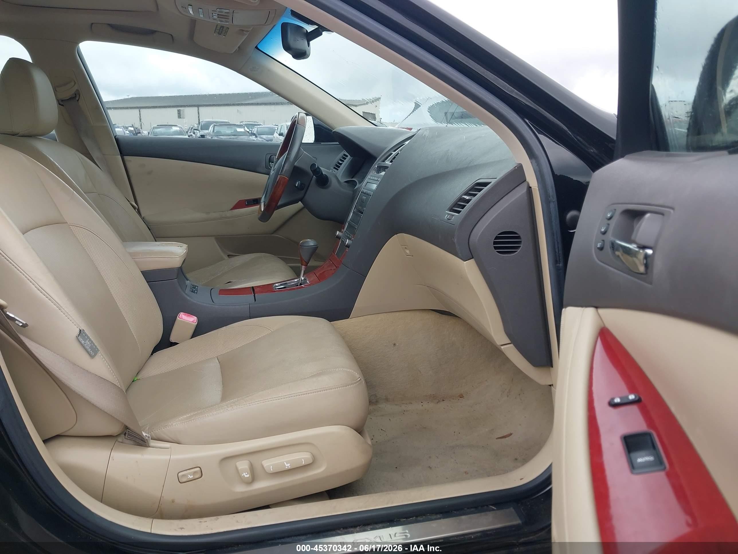 2009 Lexus Es 350   Черный vin: JTHBJ46G892296807