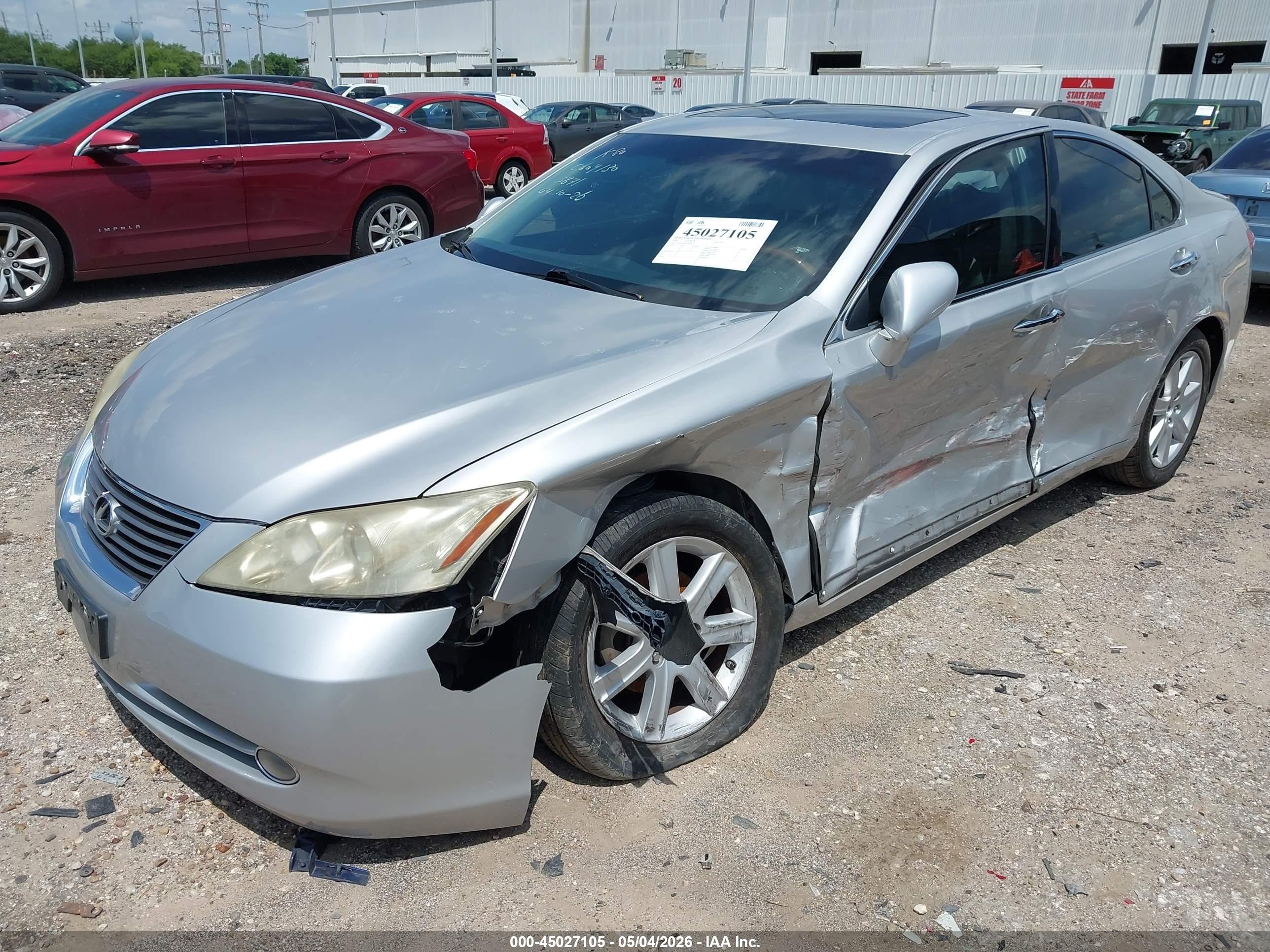 2009 Lexus Es 350   Gray vin: JTHBJ46G892298007