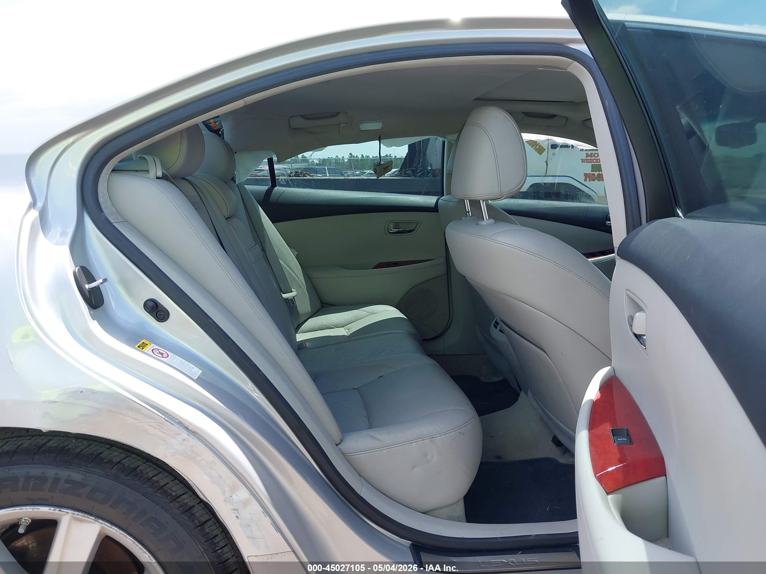 2009 Lexus Es 350   Gray vin: JTHBJ46G892298007