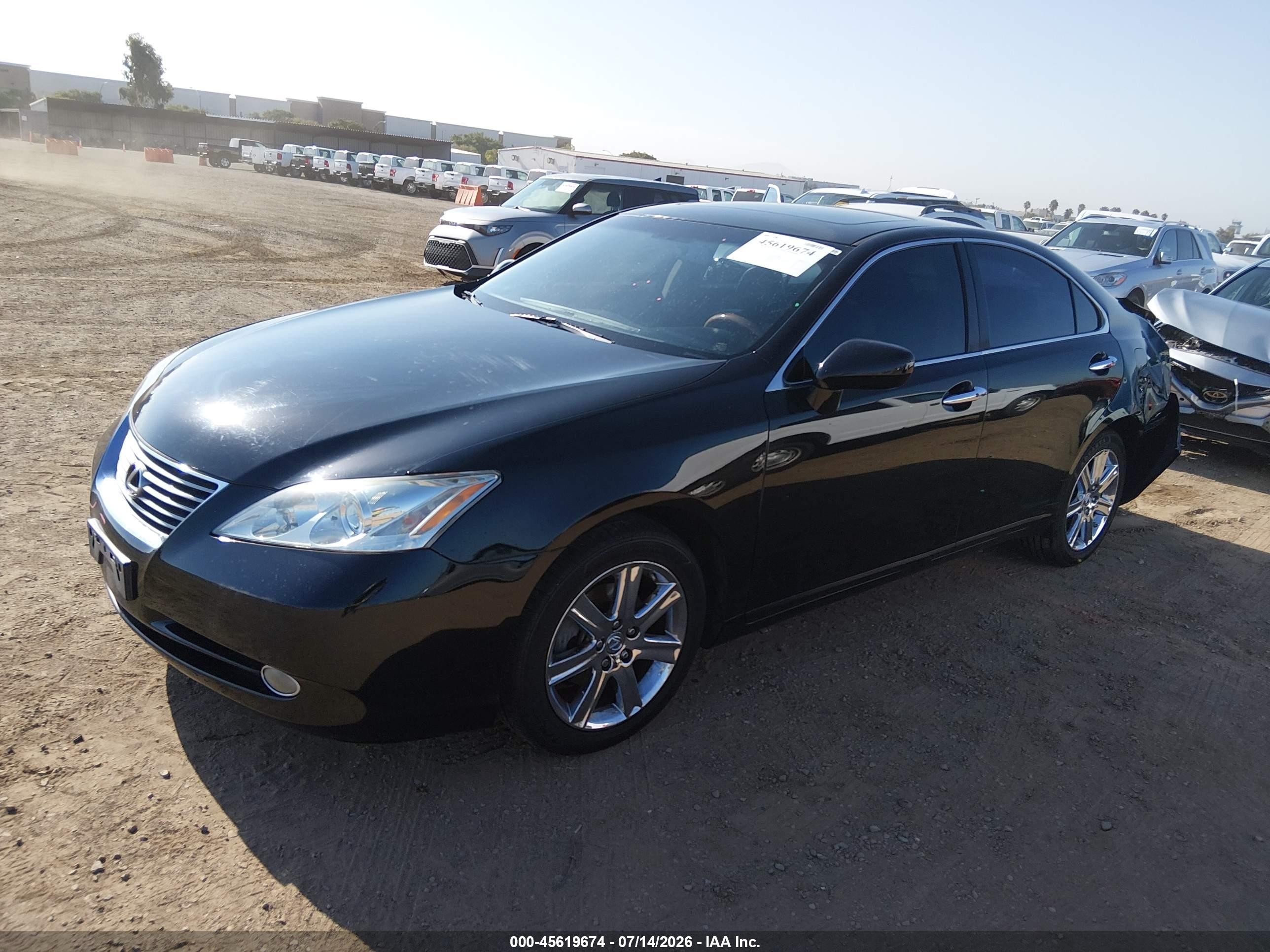 2009 Lexus Es 350   Black vin: JTHBJ46G892317428