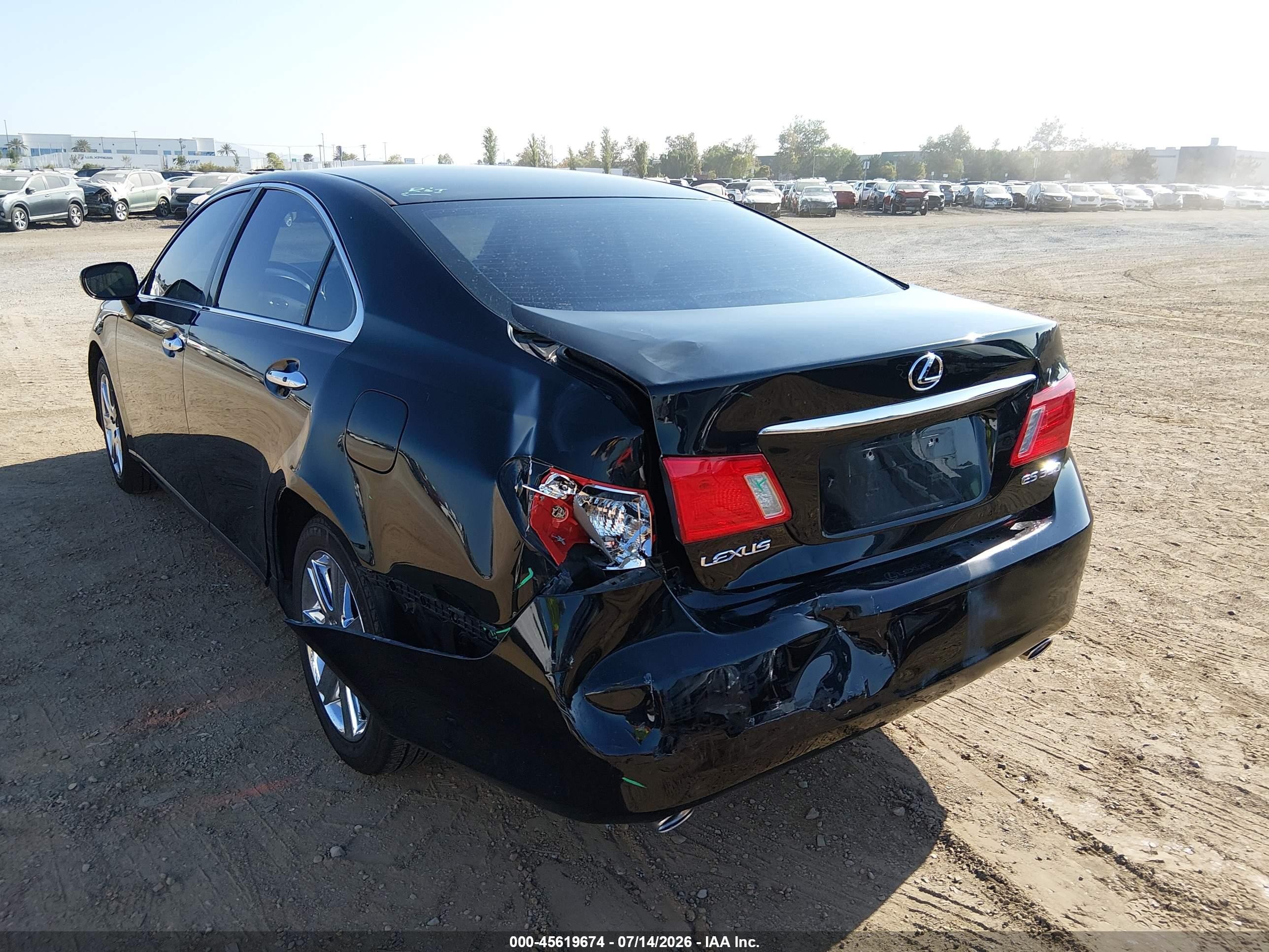 2009 Lexus Es 350   Black vin: JTHBJ46G892317428