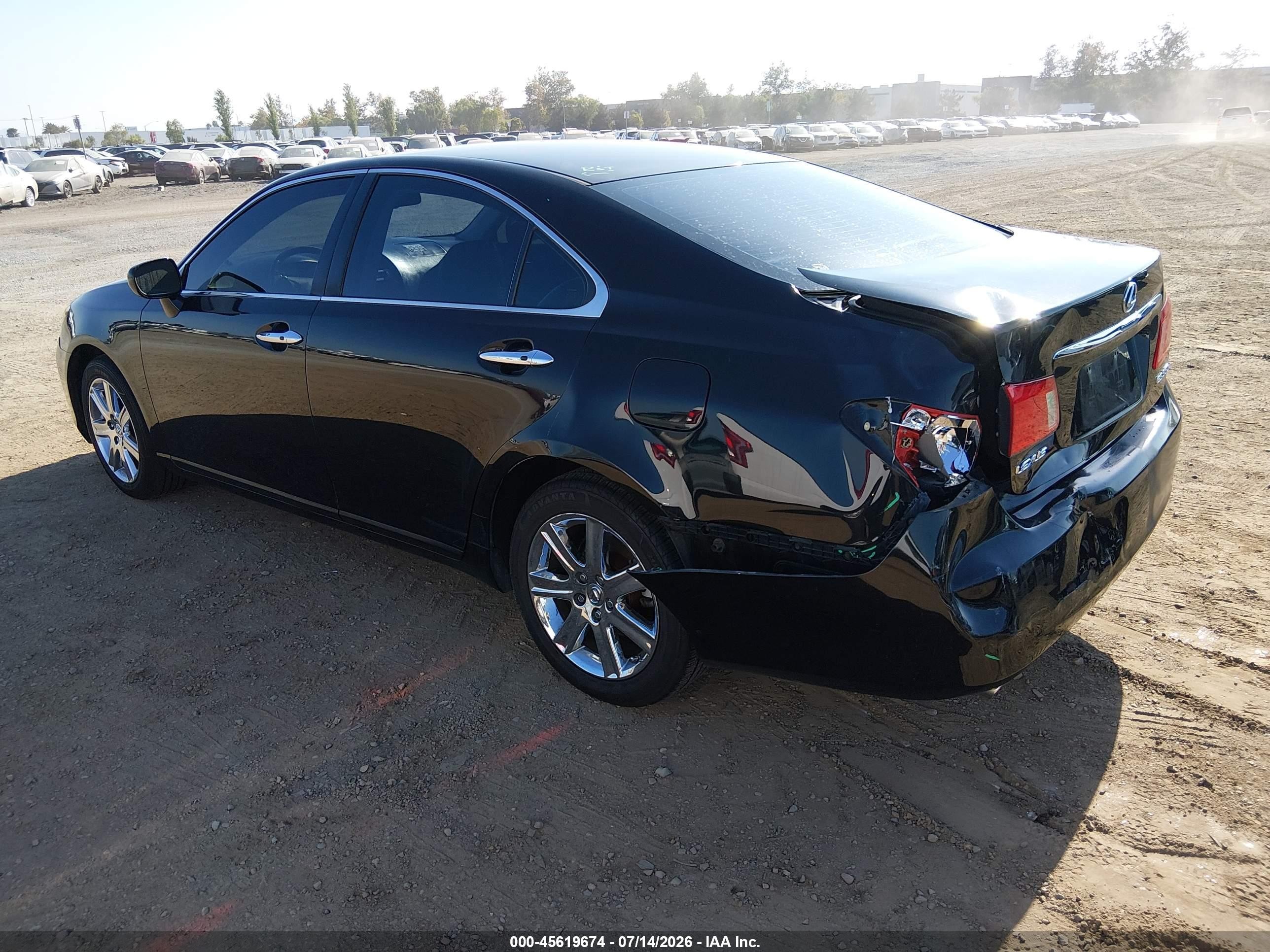 2009 Lexus Es 350   Black vin: JTHBJ46G892317428