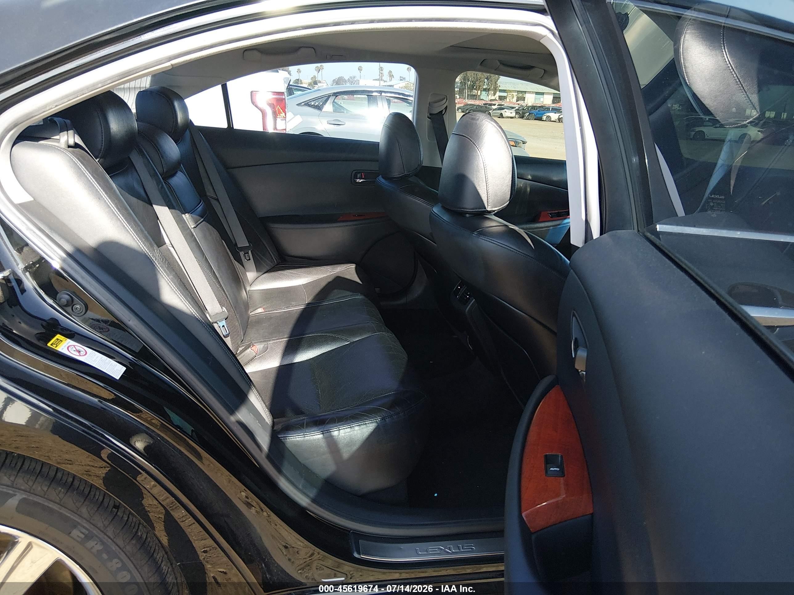 2009 Lexus Es 350   Black vin: JTHBJ46G892317428