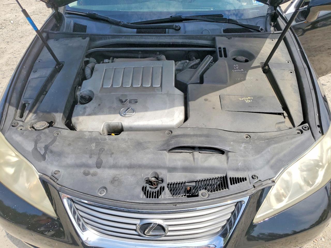 2009 Lexus Es 350 Black vin: JTHBJ46G892321981