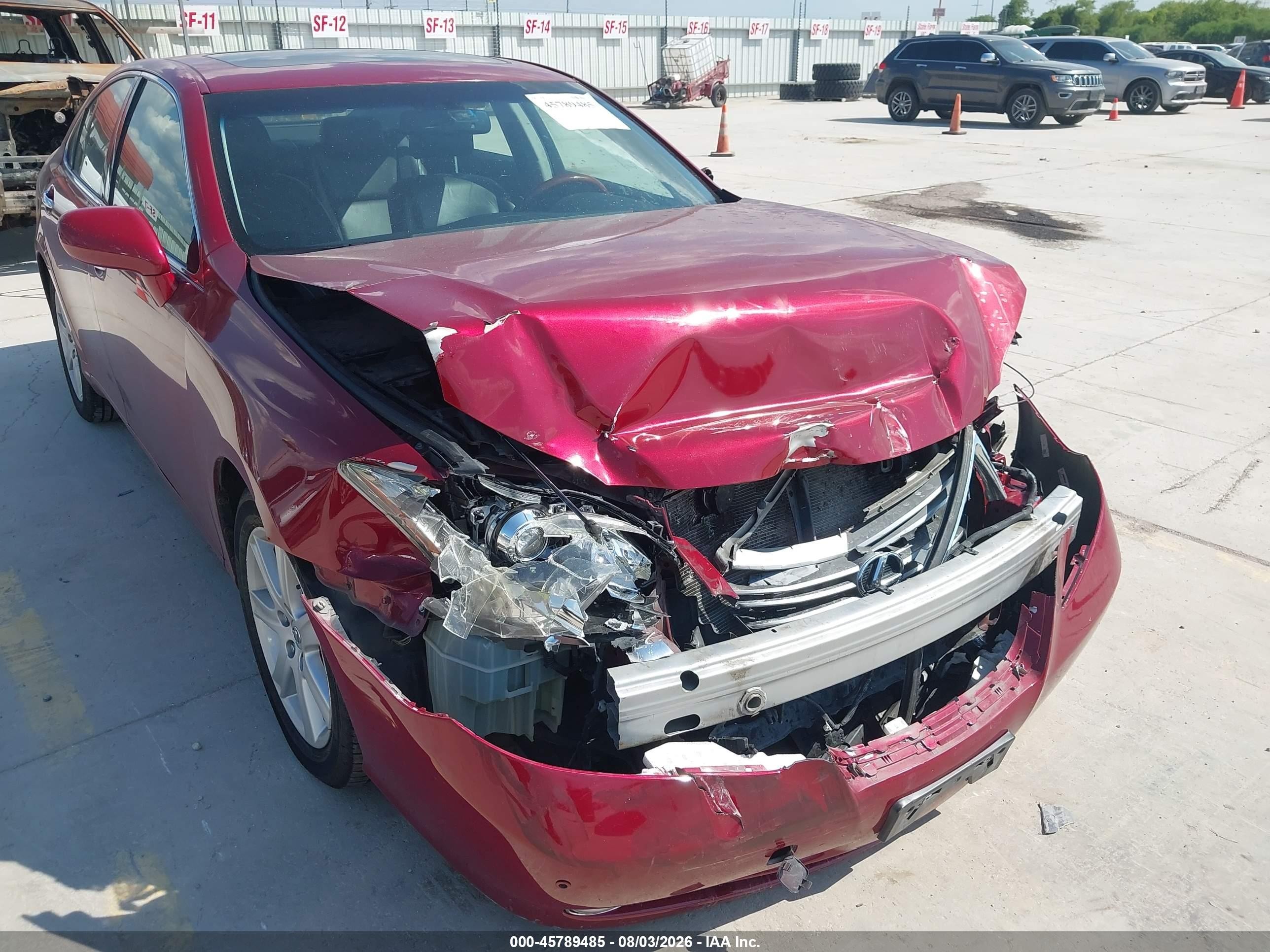 2009 Lexus Es 350   Red vin: JTHBJ46G892332351