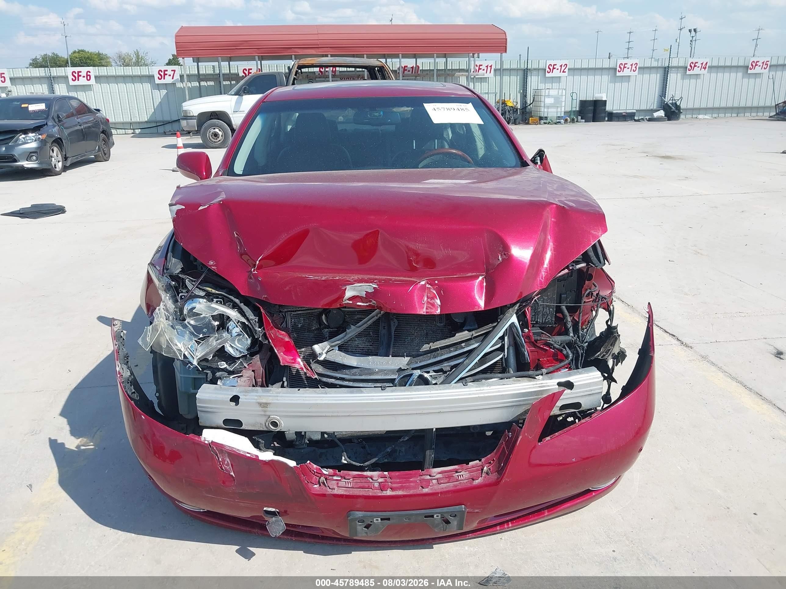 2009 Lexus Es 350   Red vin: JTHBJ46G892332351
