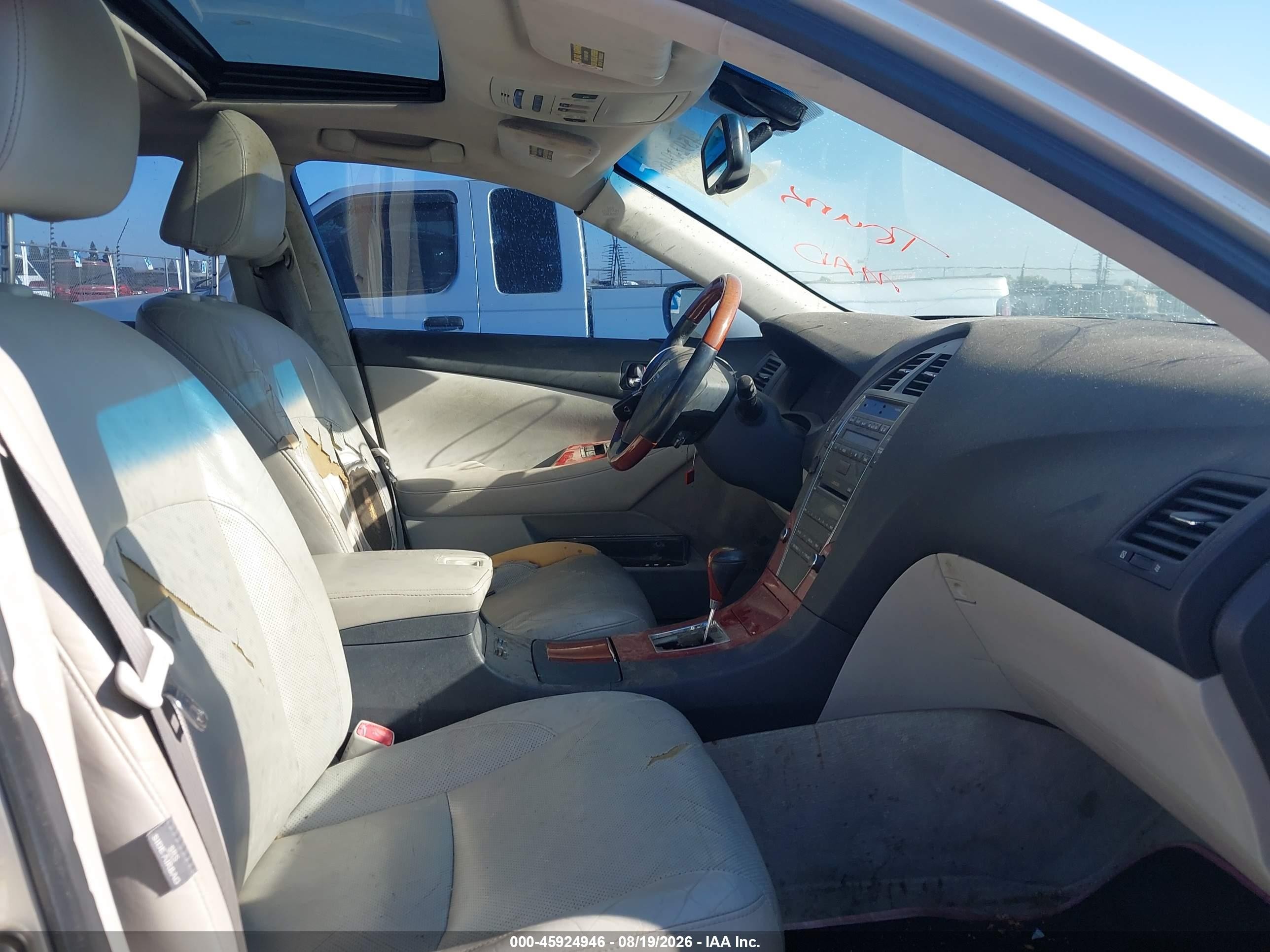 2009 Lexus Es 350 Серебряный vin: JTHBJ46G892339803